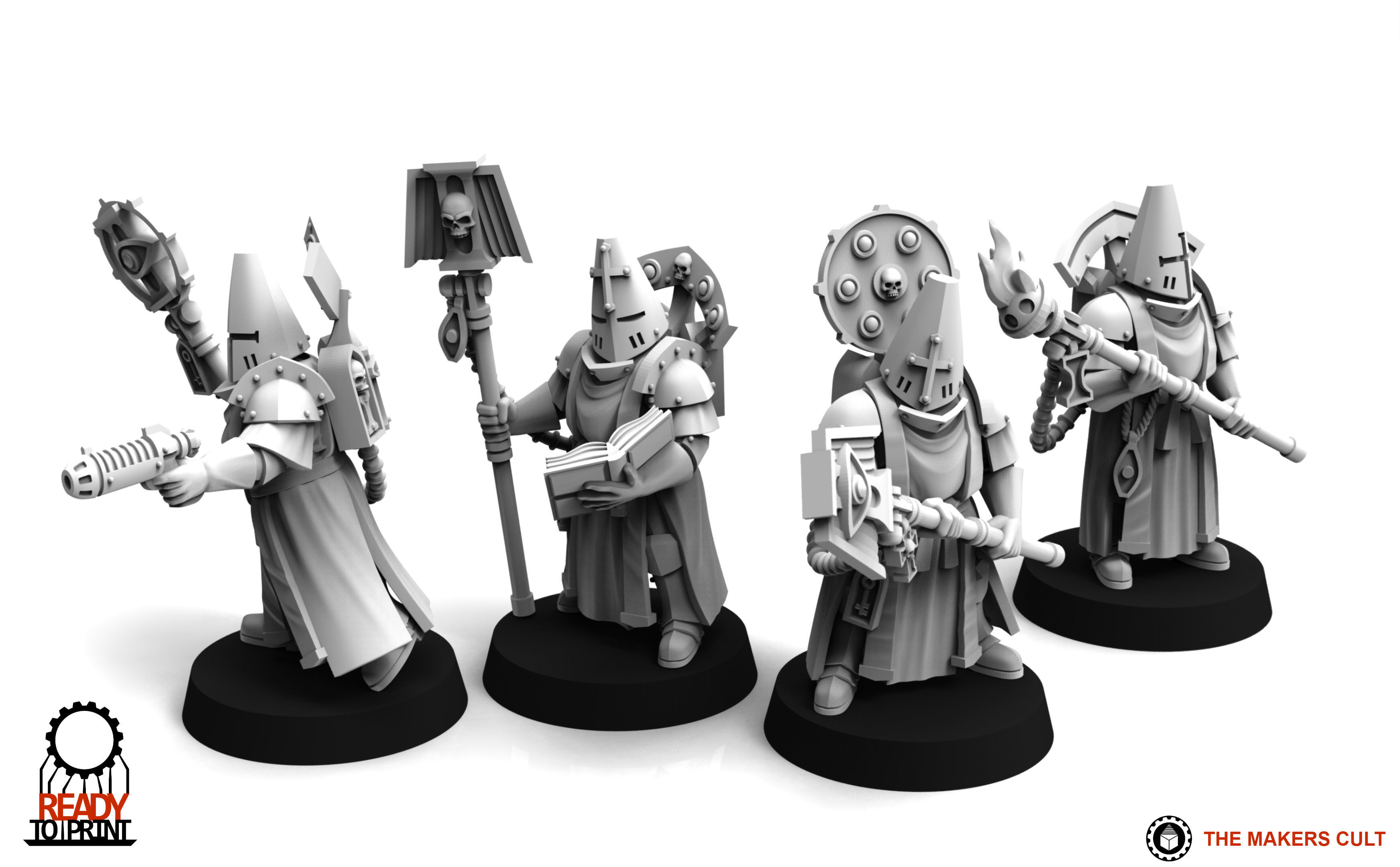 Feudal Guard - Battle Priests 3D print model_4