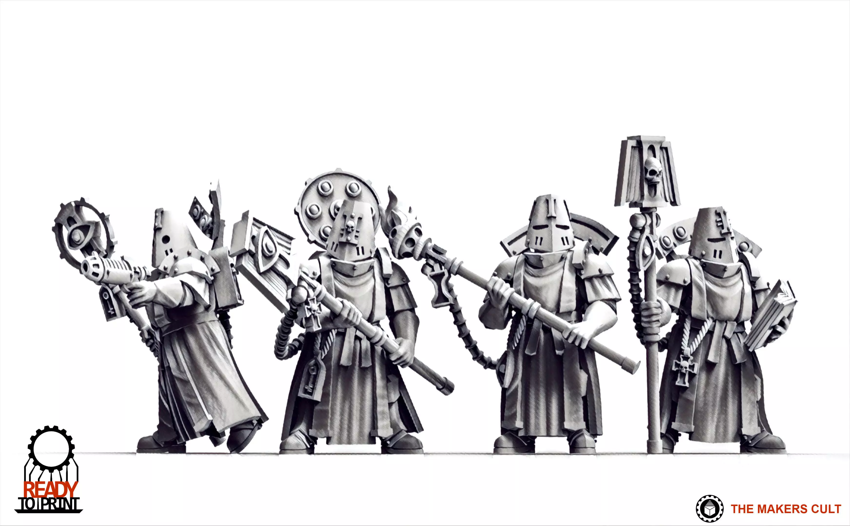 Feudal Guard - Battle Priests 3D print model_0