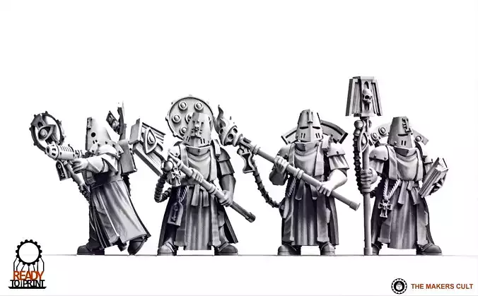 Feudal Guard - Battle Priests 3D print model