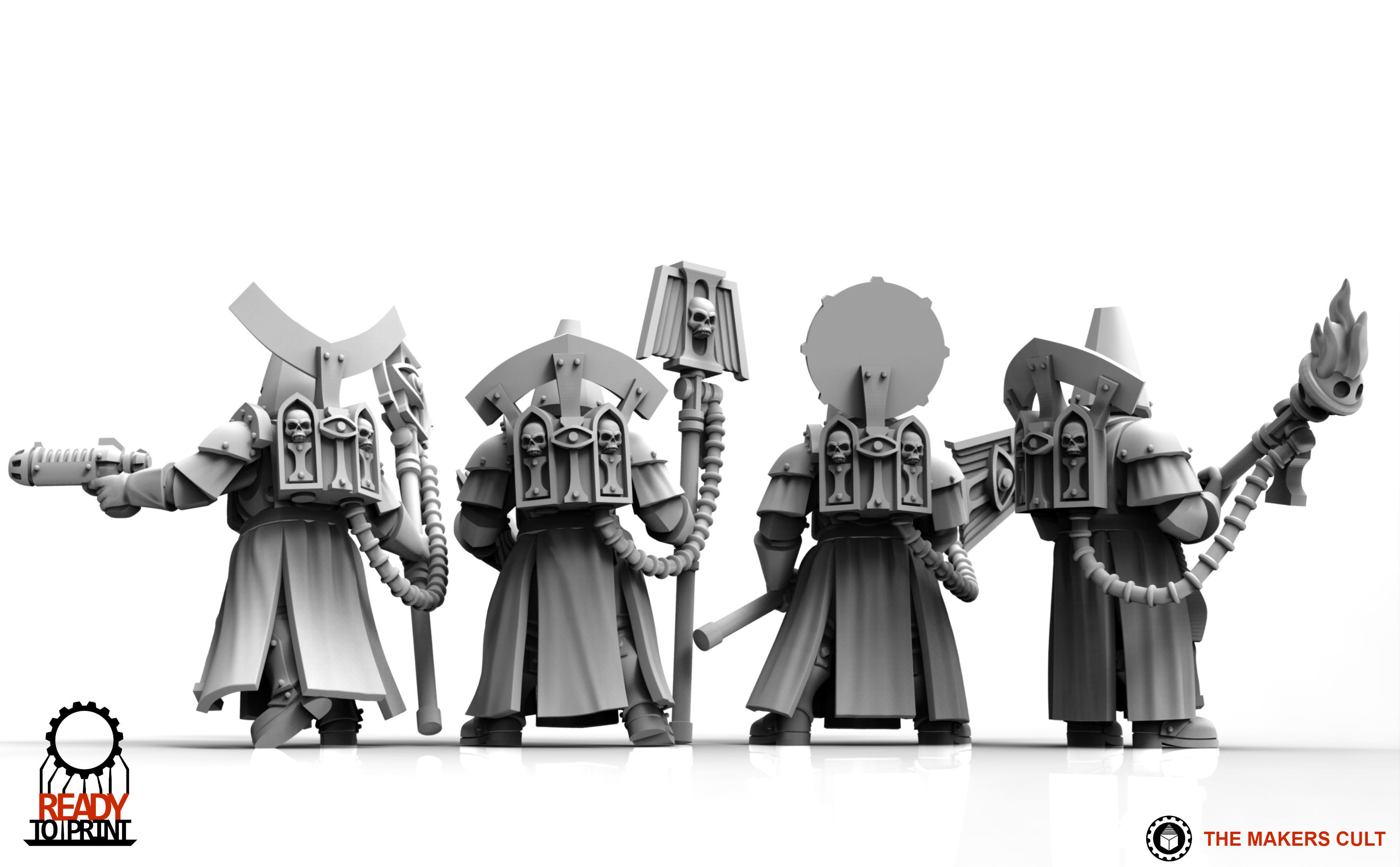 Feudal Guard - Battle Priests 3D print model_8