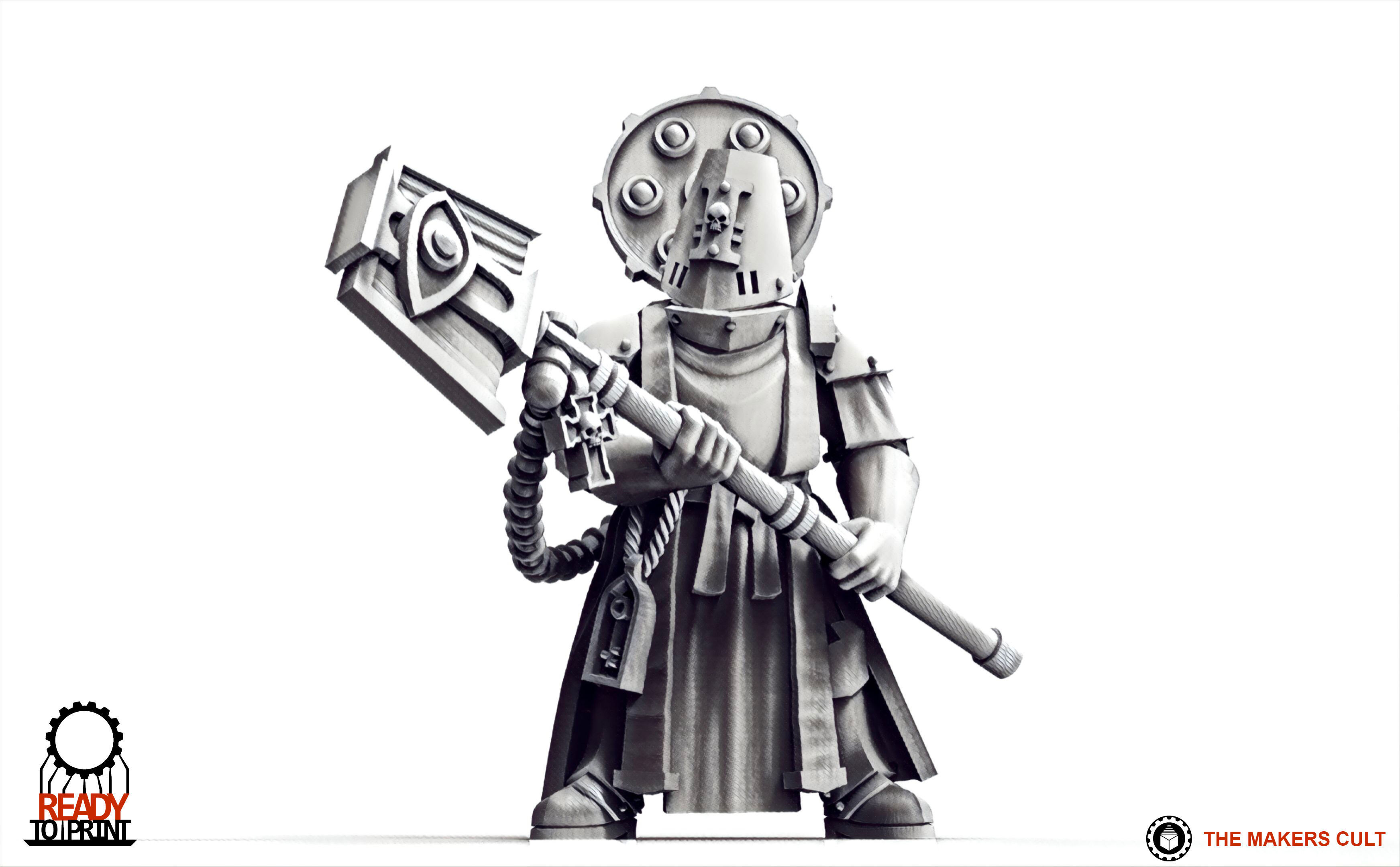 Feudal Guard - Battle Priests 3D print model_13