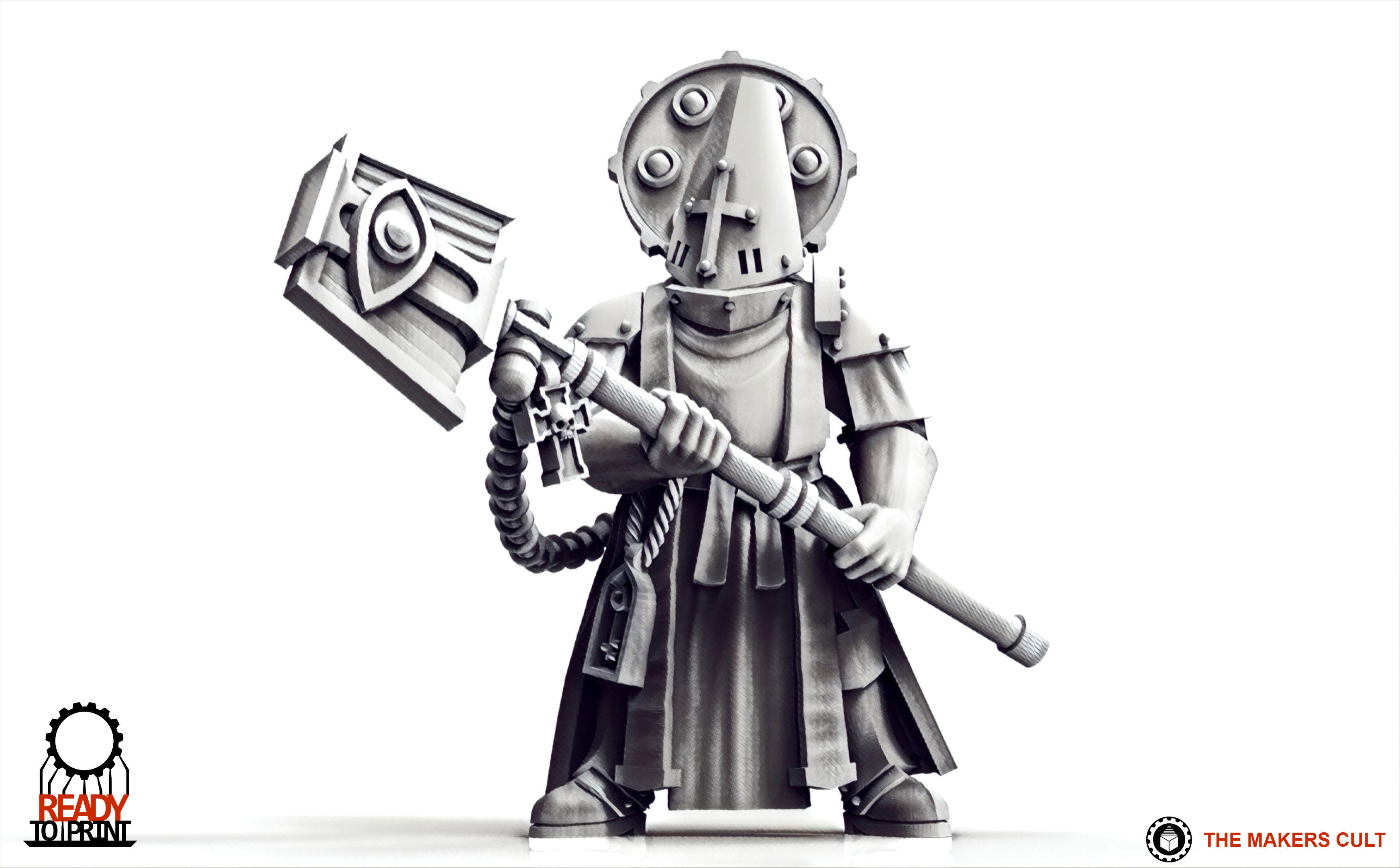 Feudal Guard - Battle Priests 3D print model_12