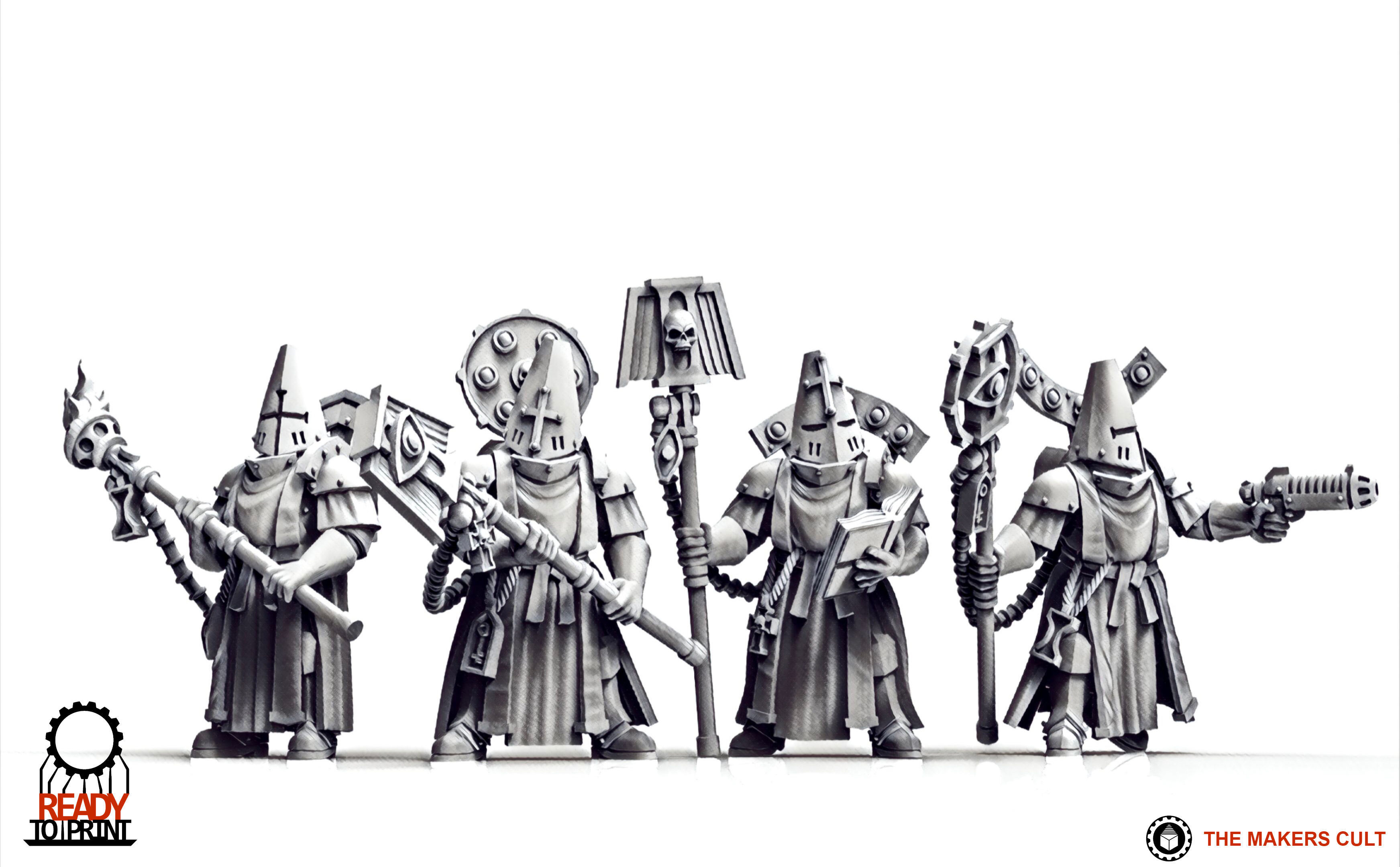 Feudal Guard - Battle Priests 3D print model_19