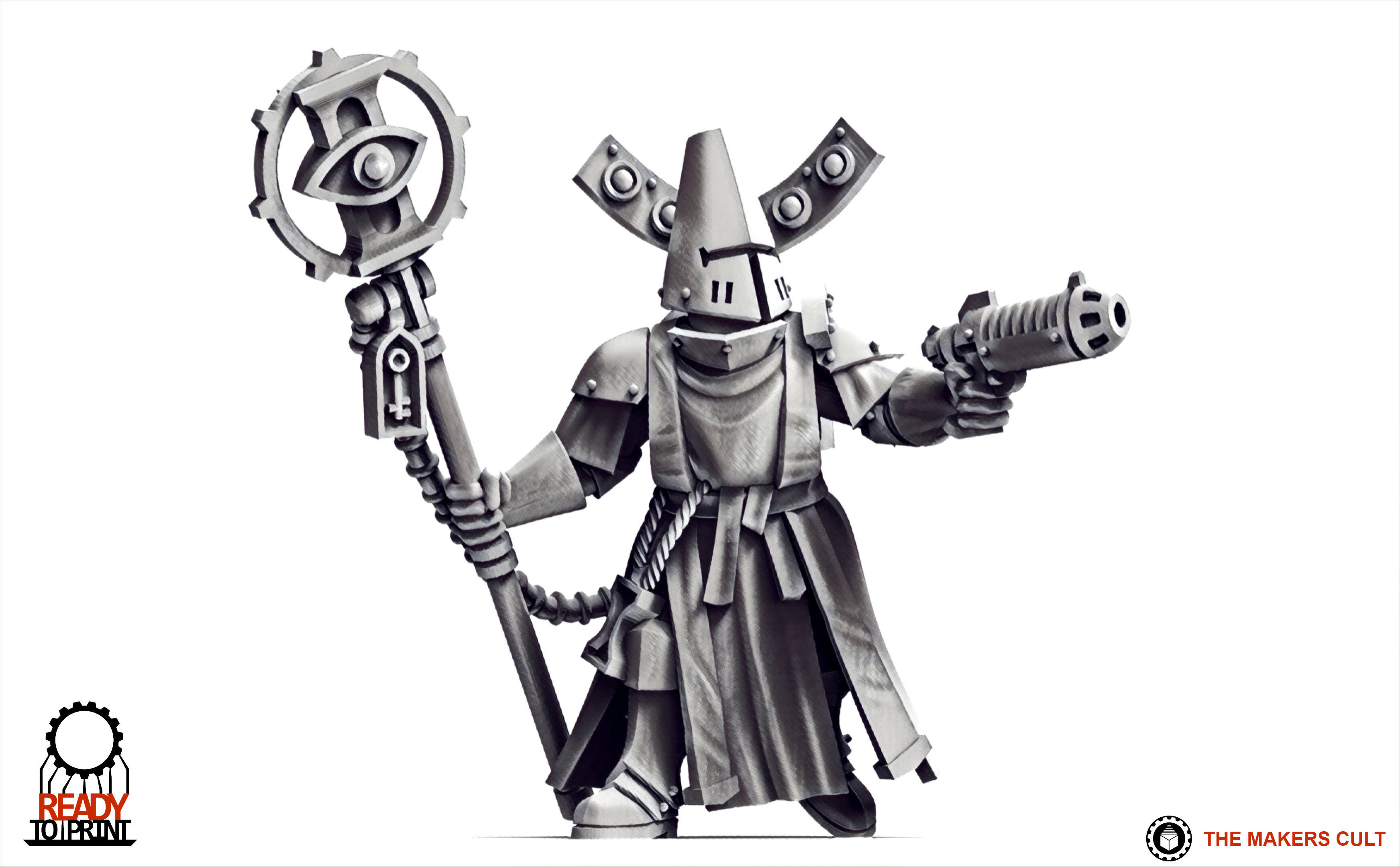 Feudal Guard - Battle Priests 3D print model_5