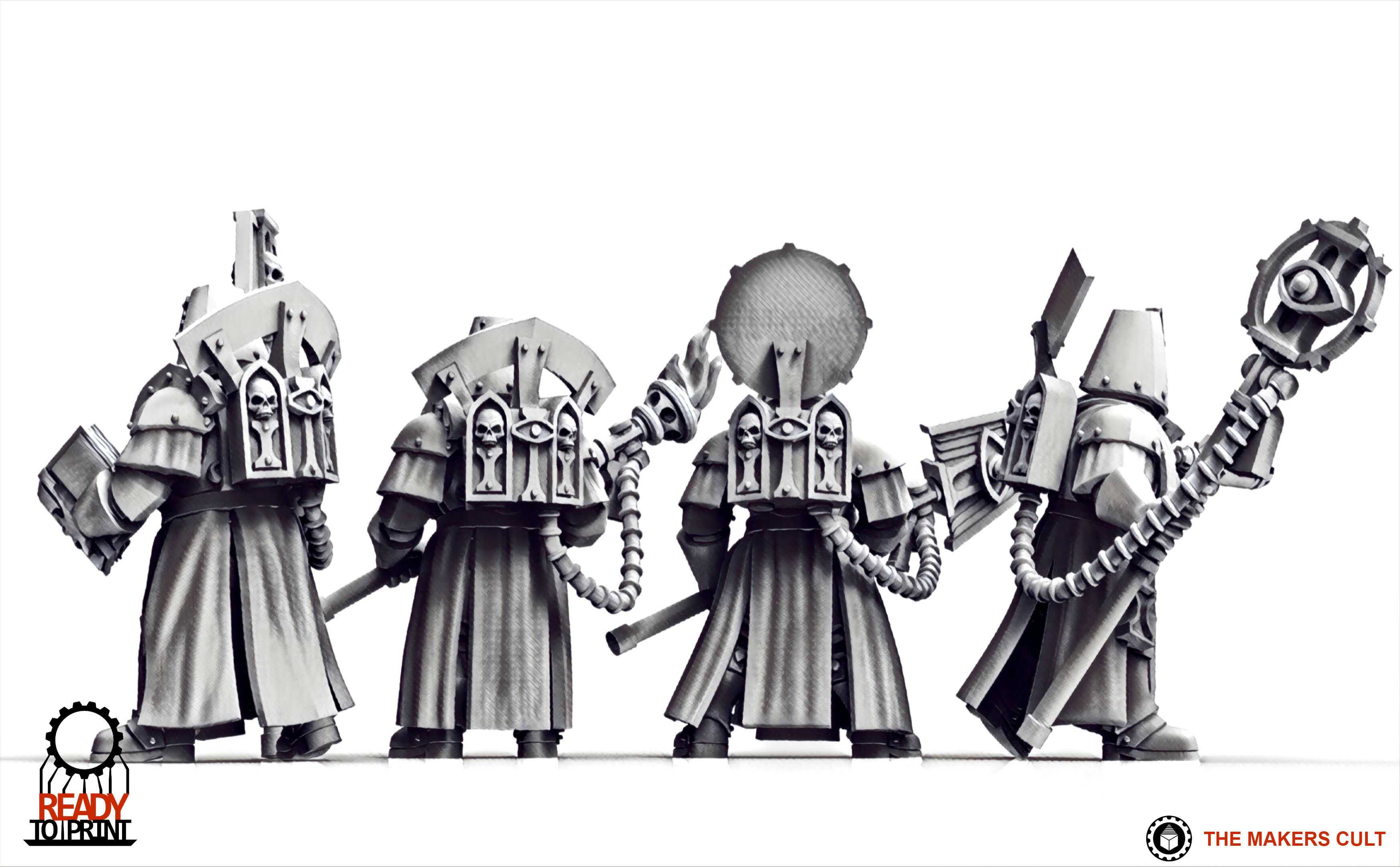 Feudal Guard - Battle Priests 3D print model_15