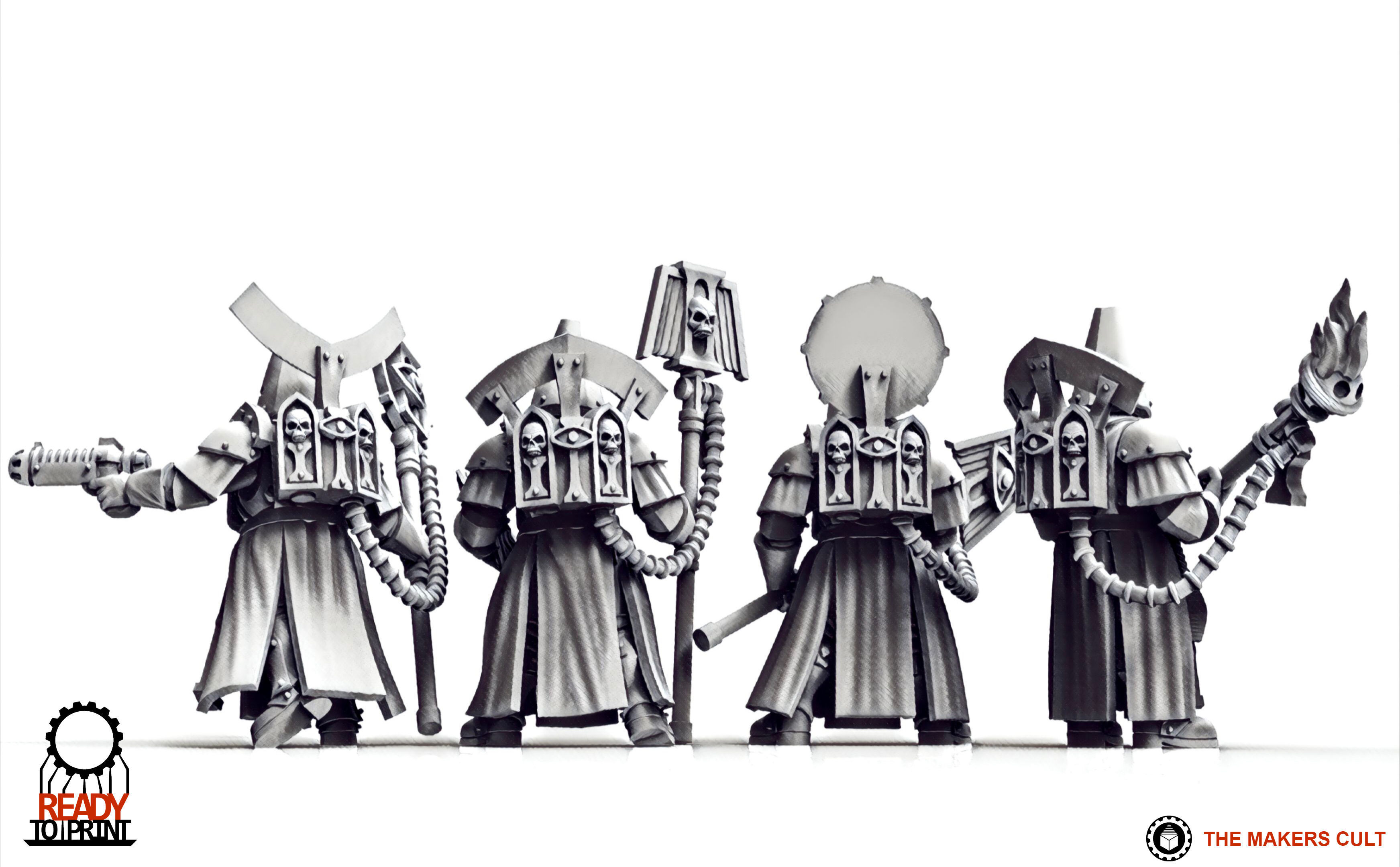 Feudal Guard - Battle Priests 3D print model_7