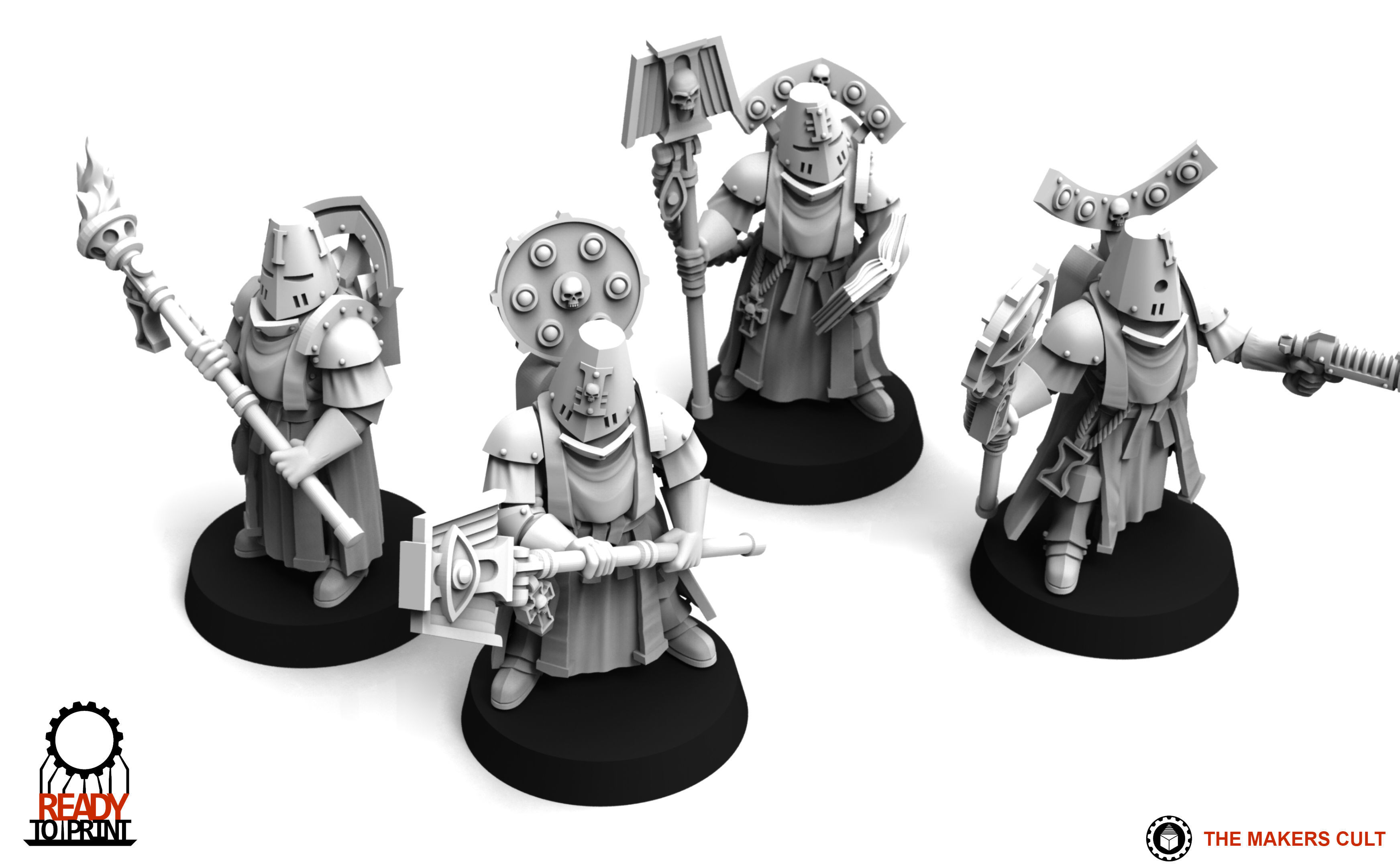 Feudal Guard - Battle Priests 3D print model_1