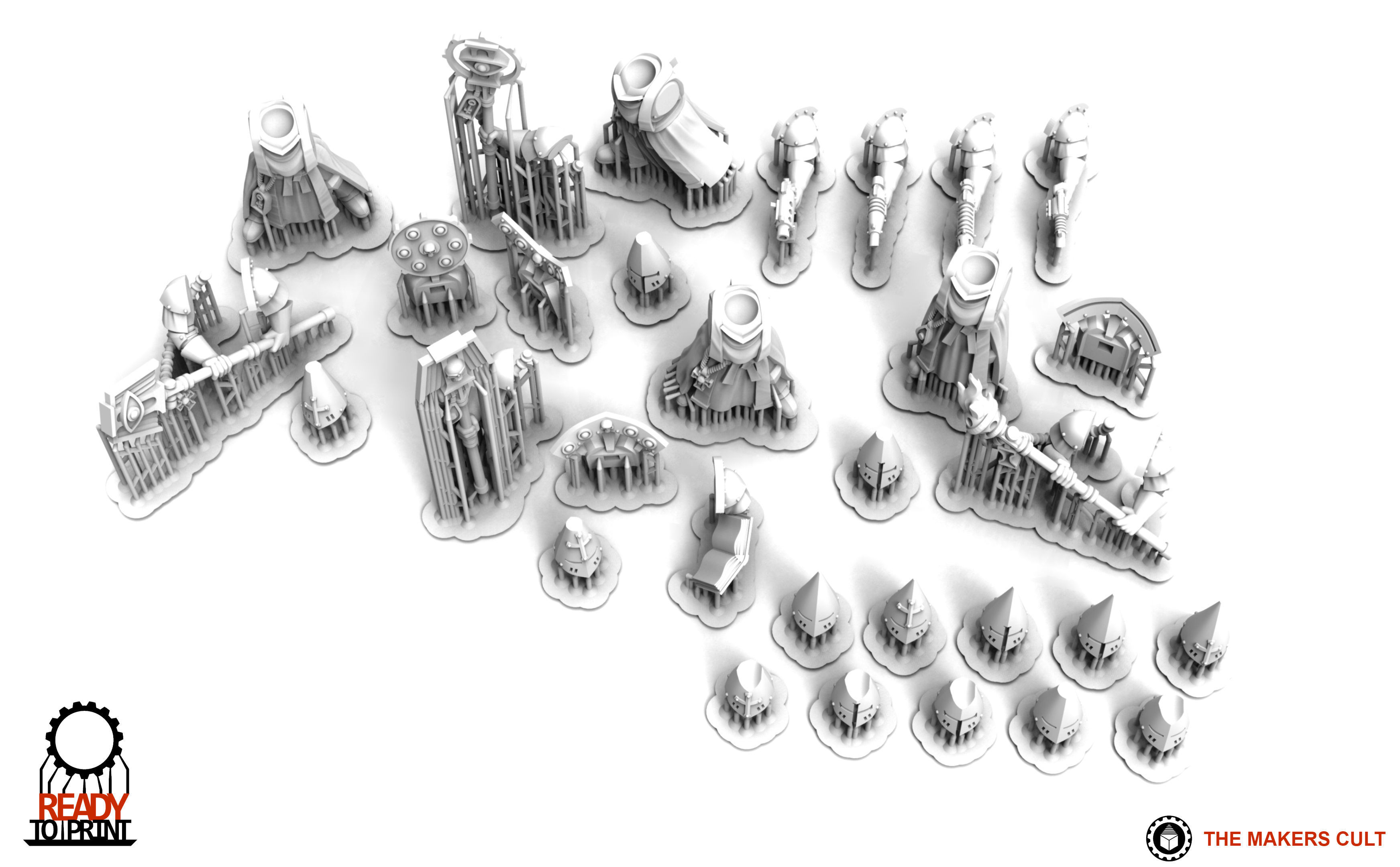 Feudal Guard - Battle Priests 3D print model_2