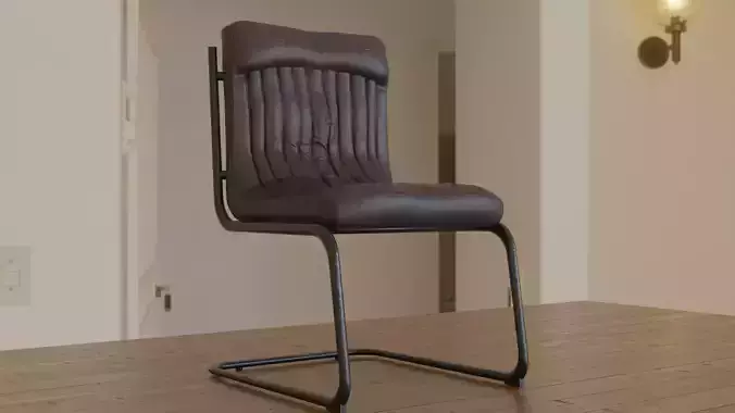 Old Leather Chair 3D model