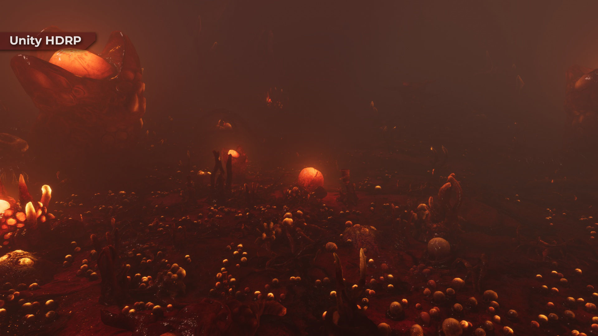 Alien Biomass Planet and Interior Low-poly 3D model_35