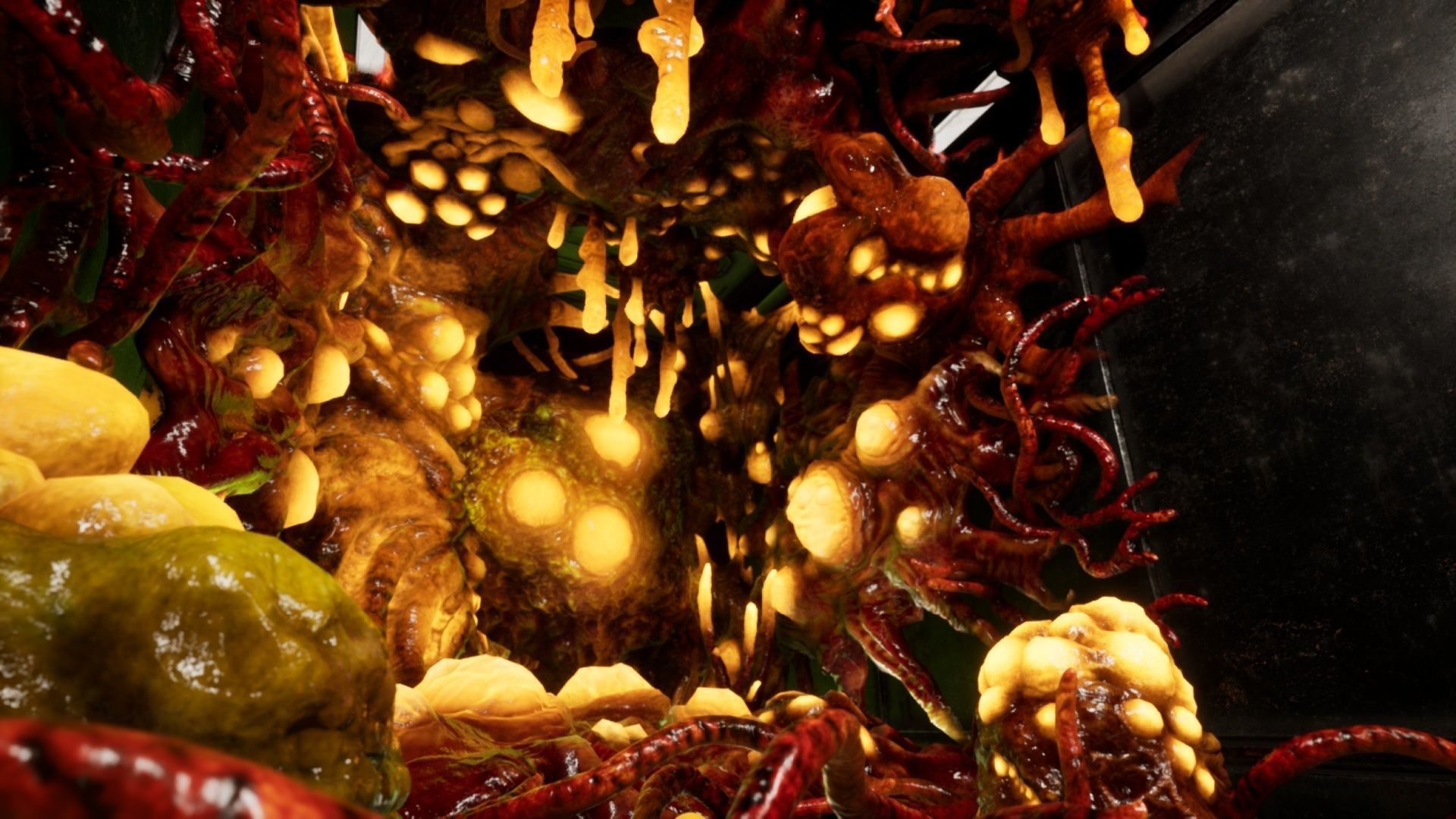 Alien Biomass Planet and Interior Low-poly 3D model_19