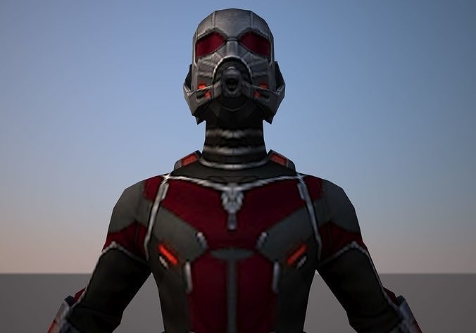 Antman ant man Low-poly 3D model