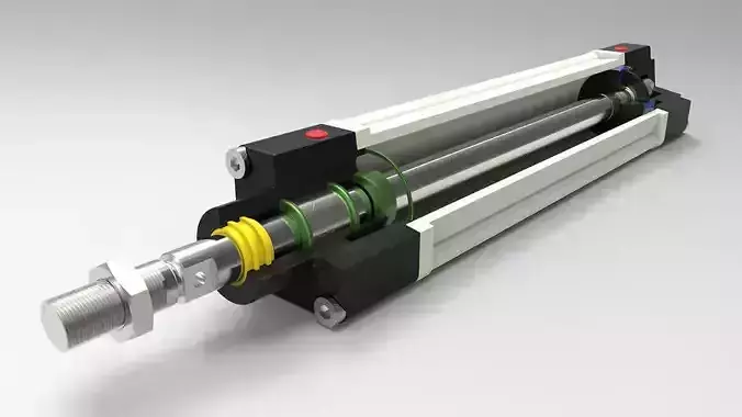 Pneumatic actuator Free 3D model