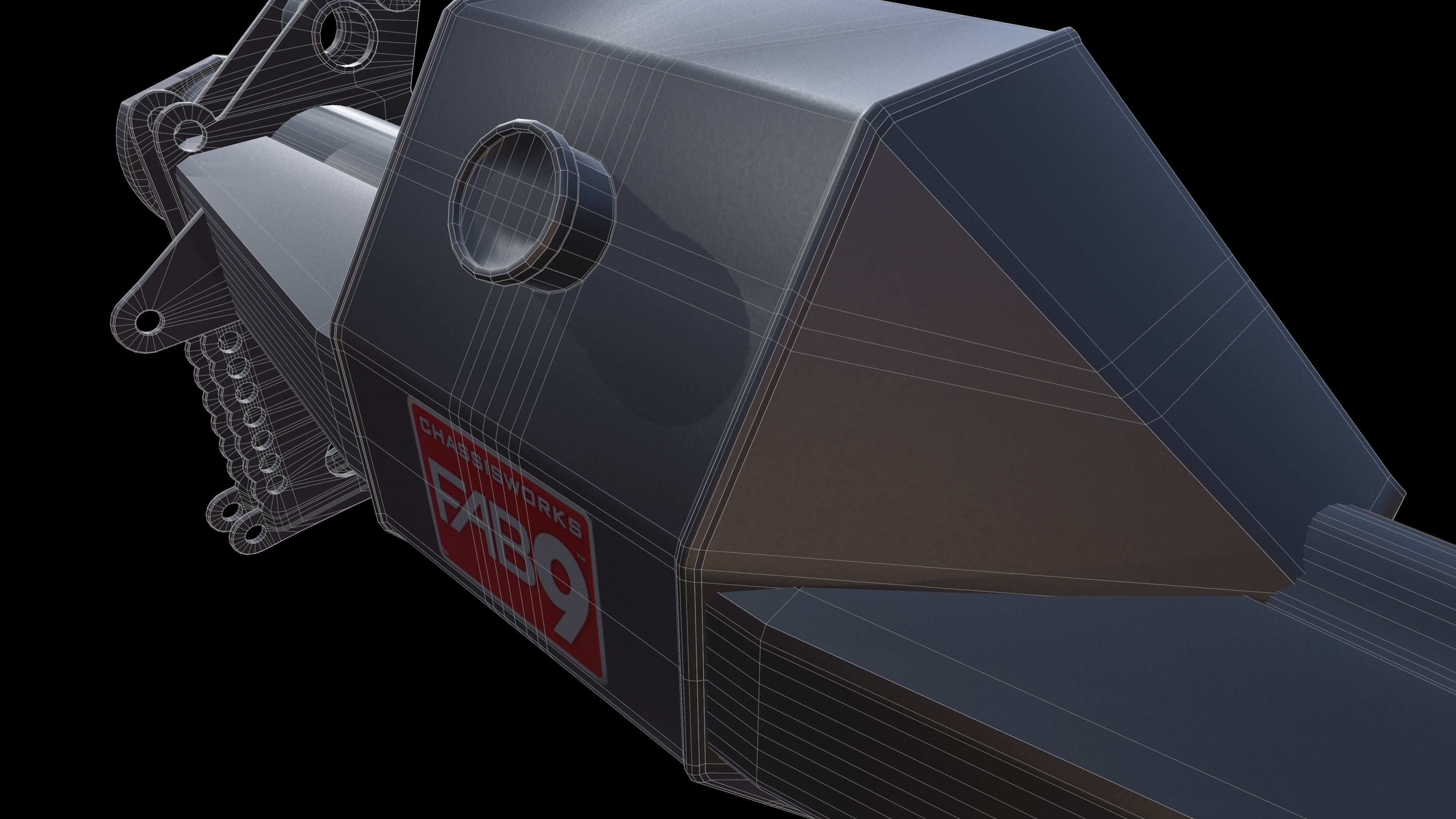 Rear Axle FAB9 chassis works 3D model CGTrader