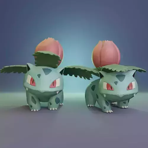 Pokemon - Ivysaur with two different poses