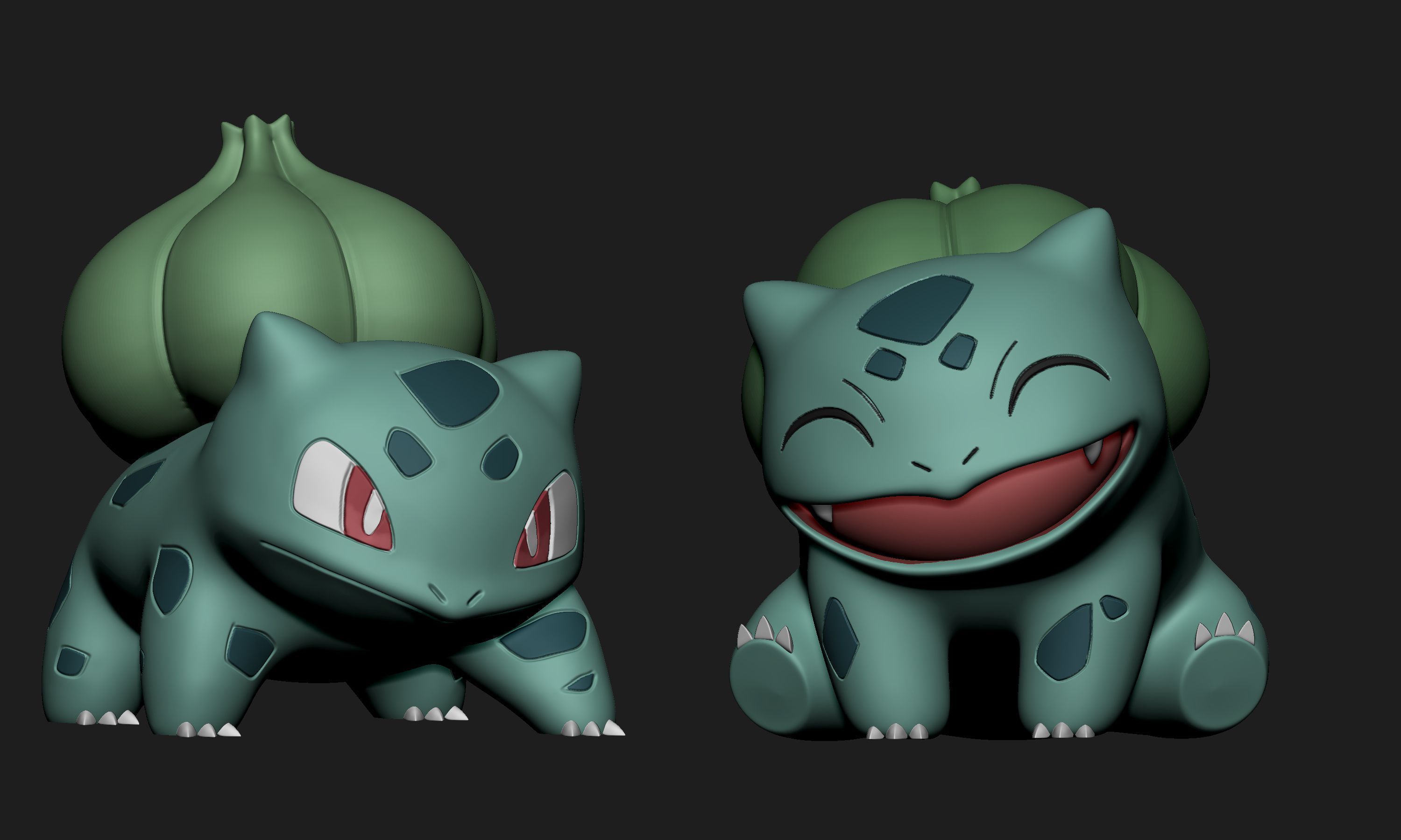Pokemon - Bulbasaur Ivysaur and Venusaur 3D print model_3