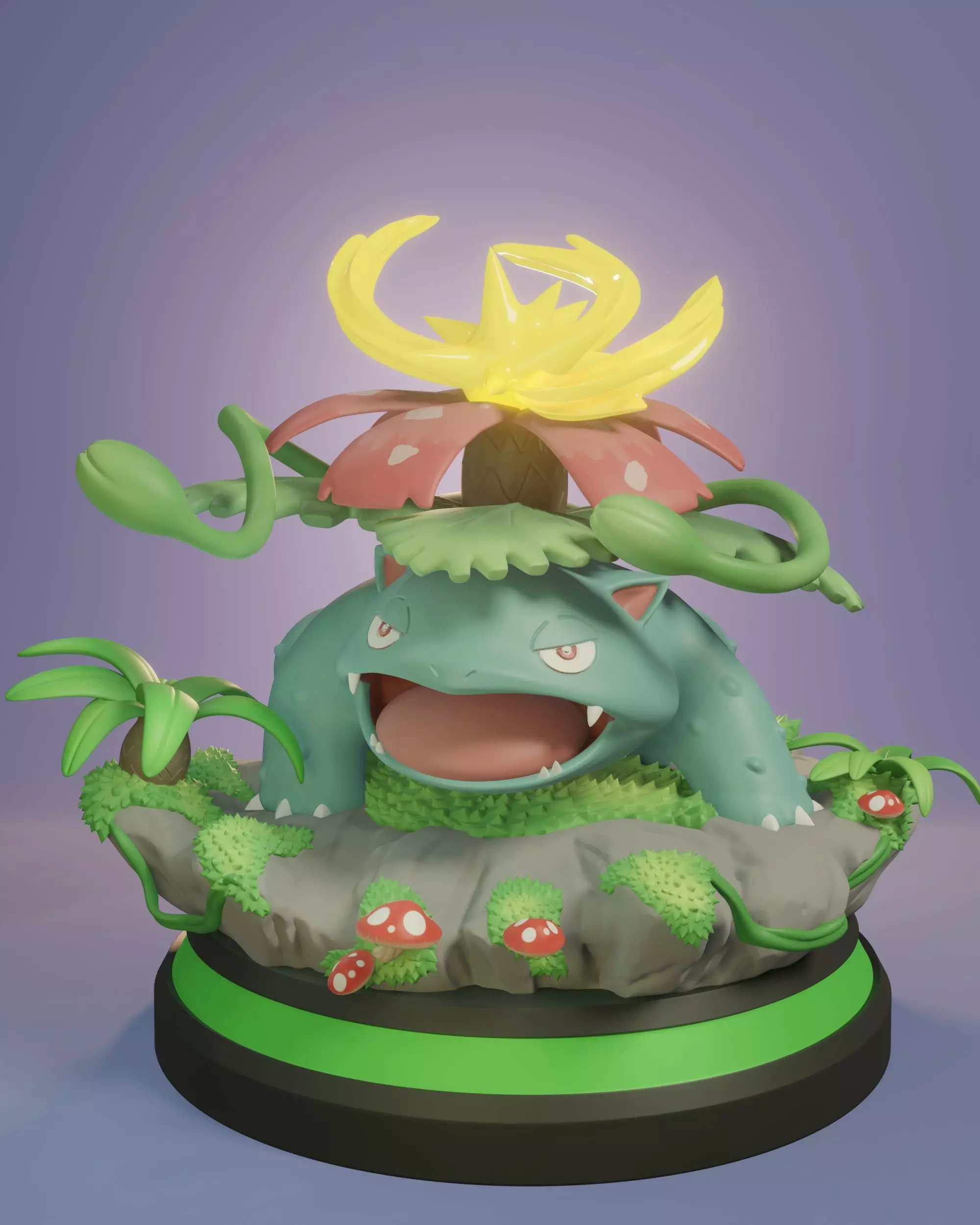Pokemon - Venusaur Figure 3D print model_0