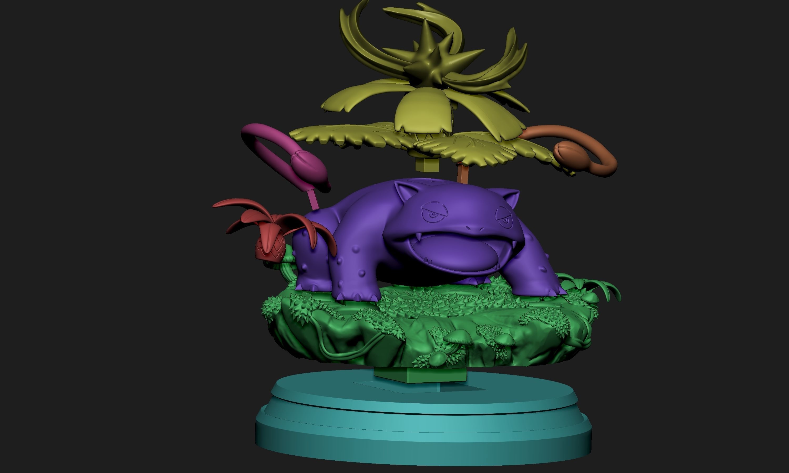 Pokemon - Venusaur Figure 3D print model_10