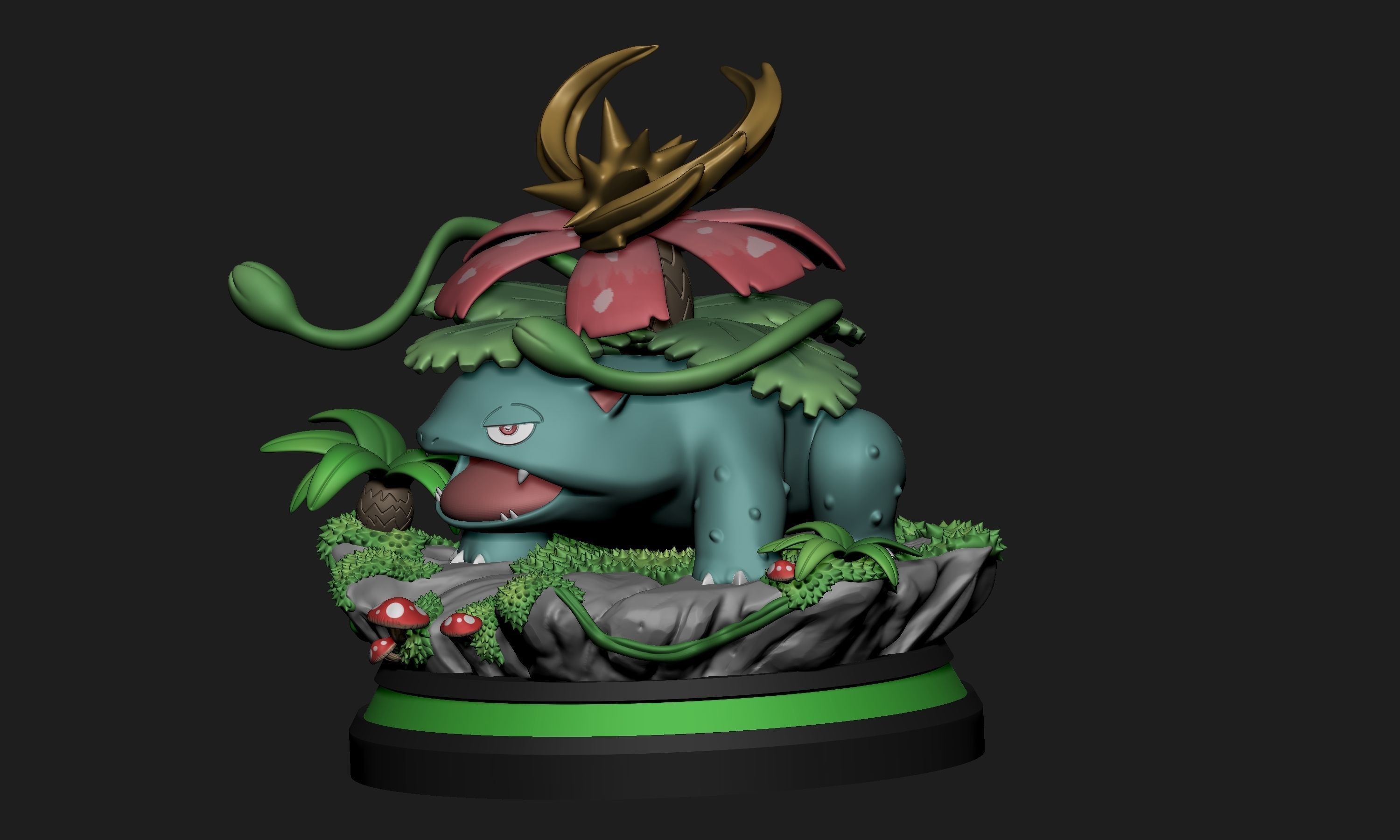 Pokemon - Venusaur Figure 3D print model_5