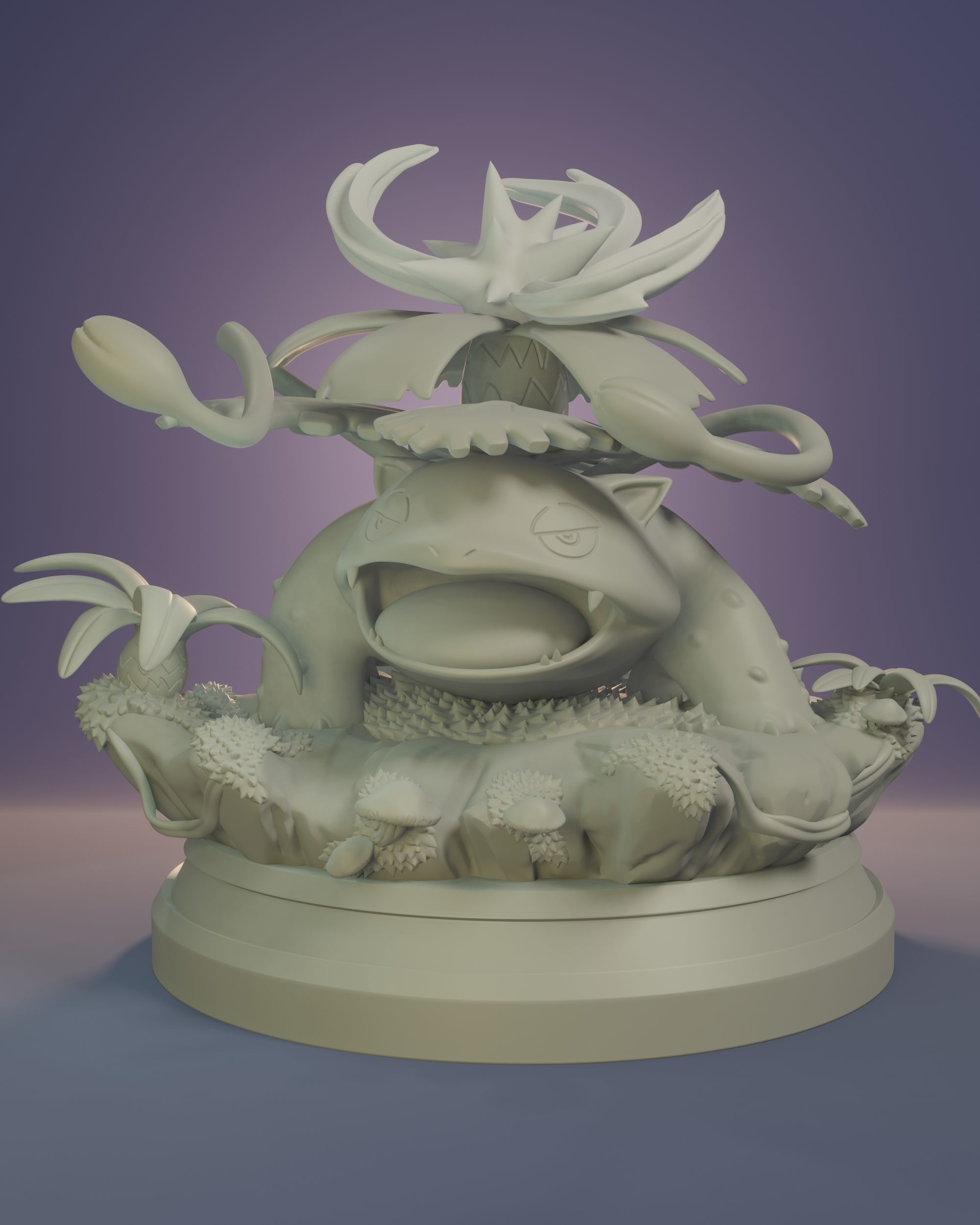 Pokemon - Venusaur Figure 3D print model_1