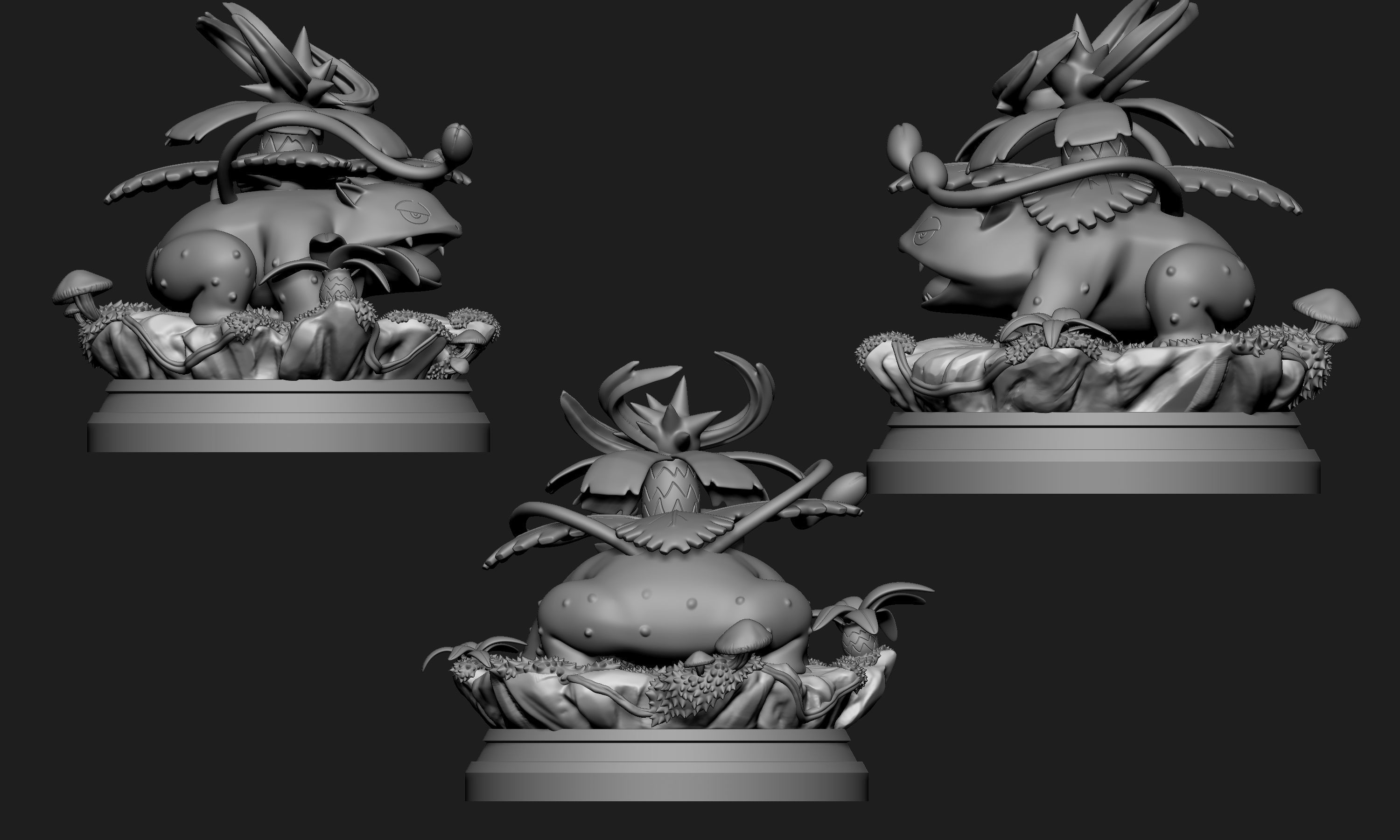 Pokemon - Venusaur Figure 3D print model_8