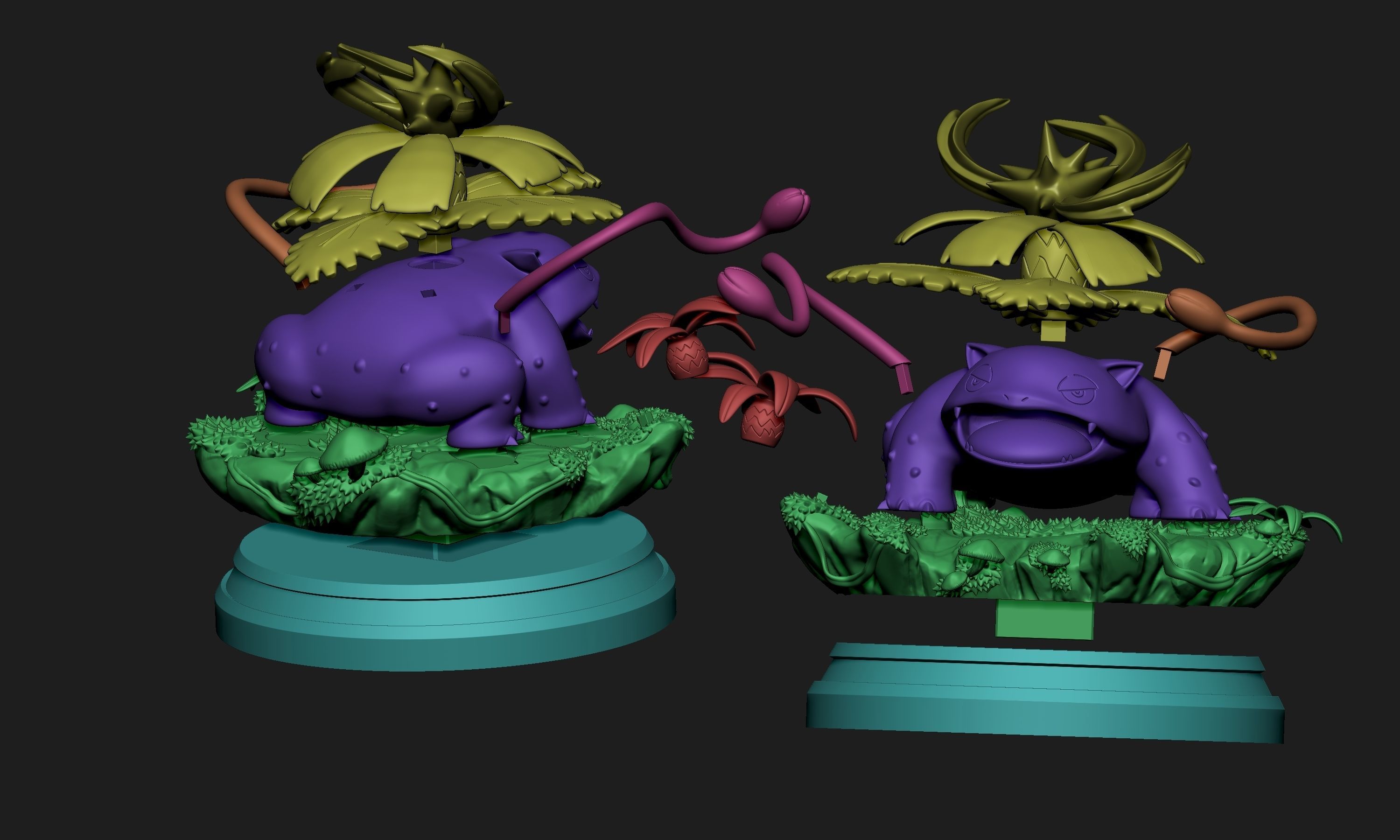 Pokemon - Venusaur Figure 3D print model_9