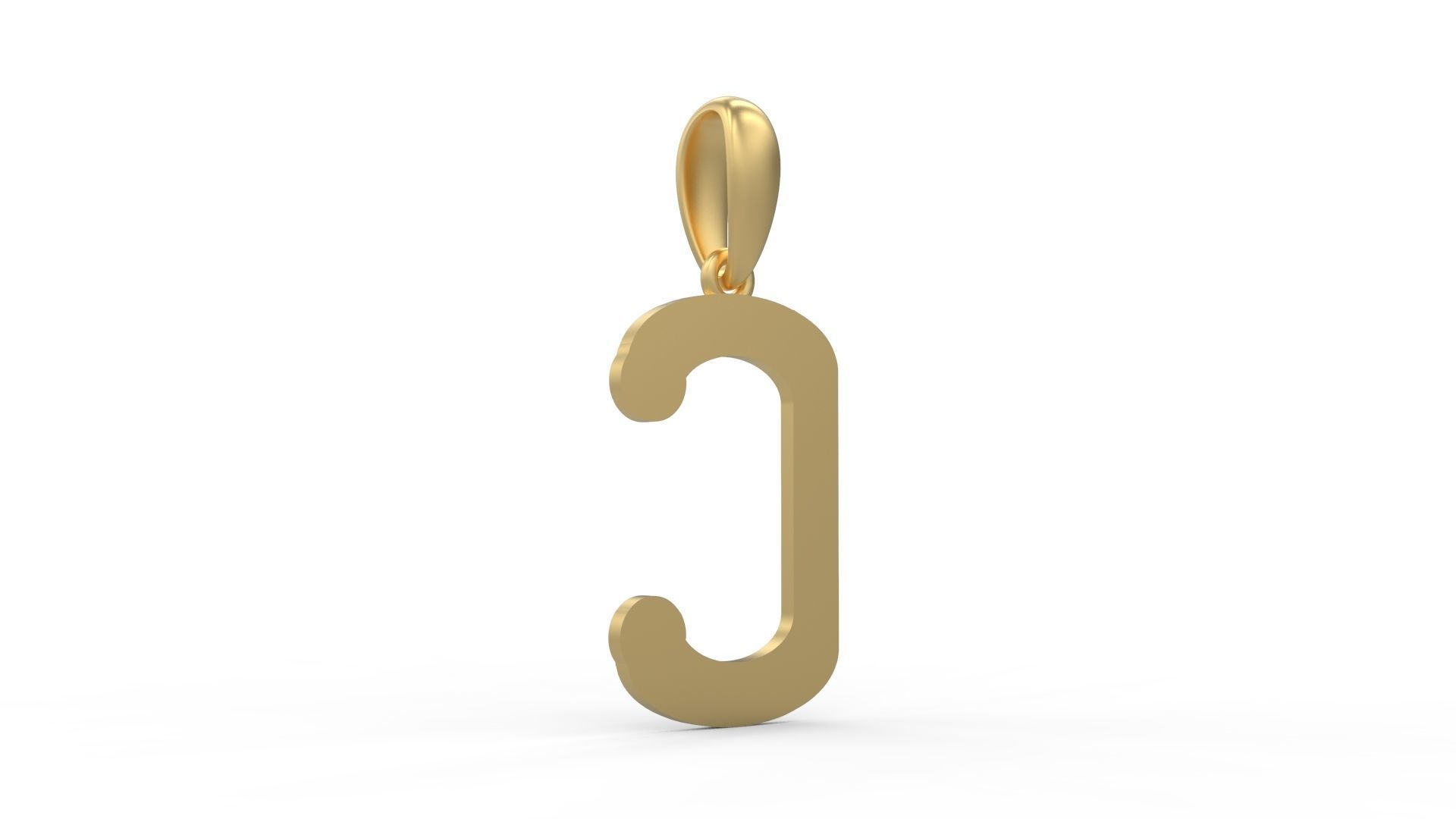 Initial Letters Pendant Quamaine C 3D print model_3