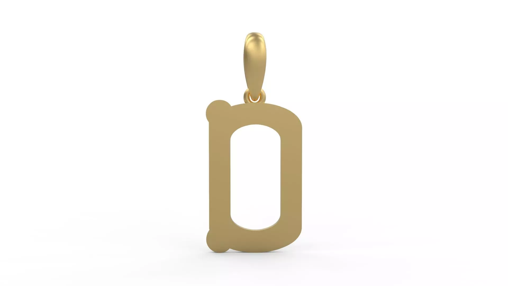 Initial Letters Pendant Quamaine D 3D print model_0