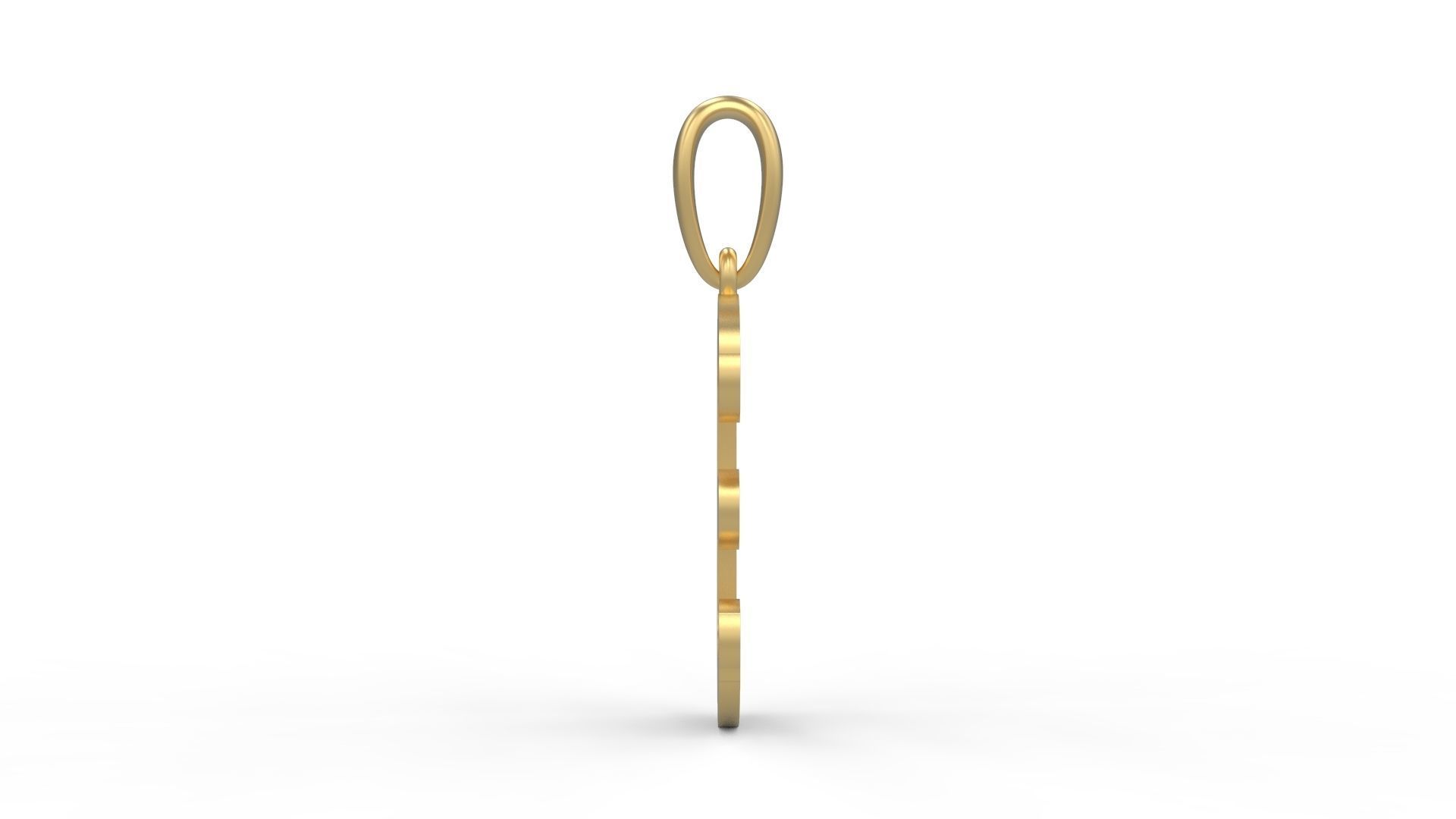 Initial Letters Pendant Quamaine E 3D print model_2