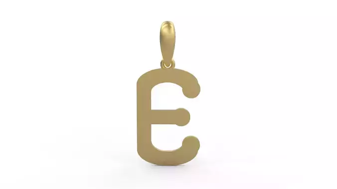 Initial Letters Pendant Quamaine E