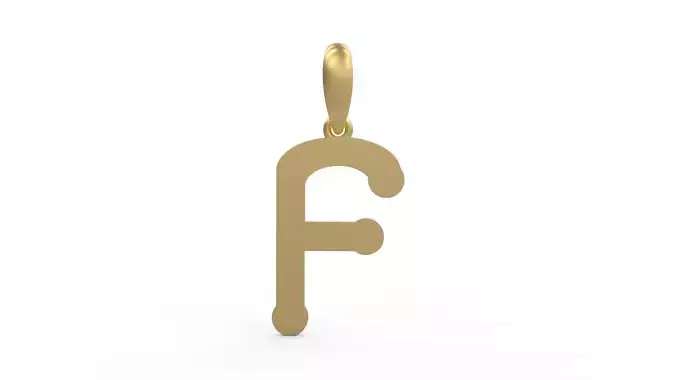 Initial Letters Pendant Quamaine F