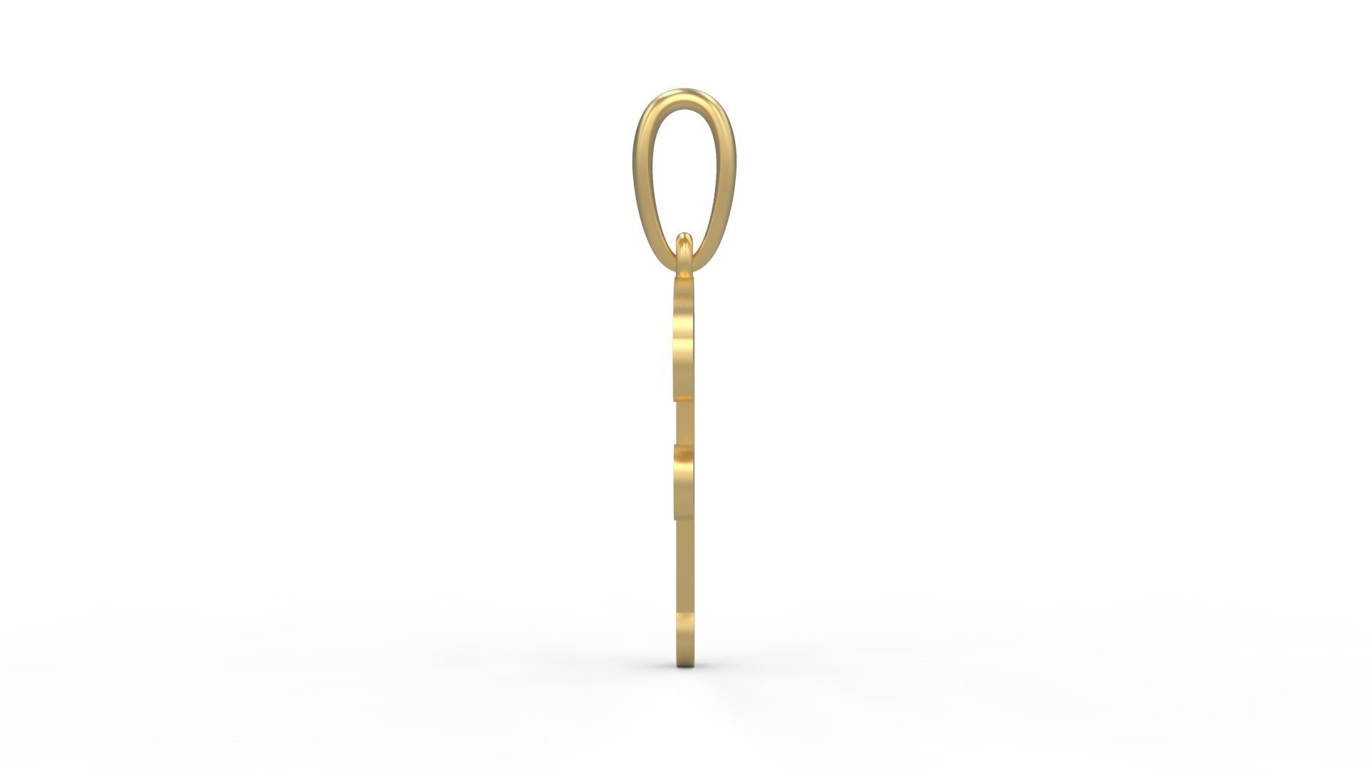 Initial Letters Pendant Quamaine F 3D print model_2