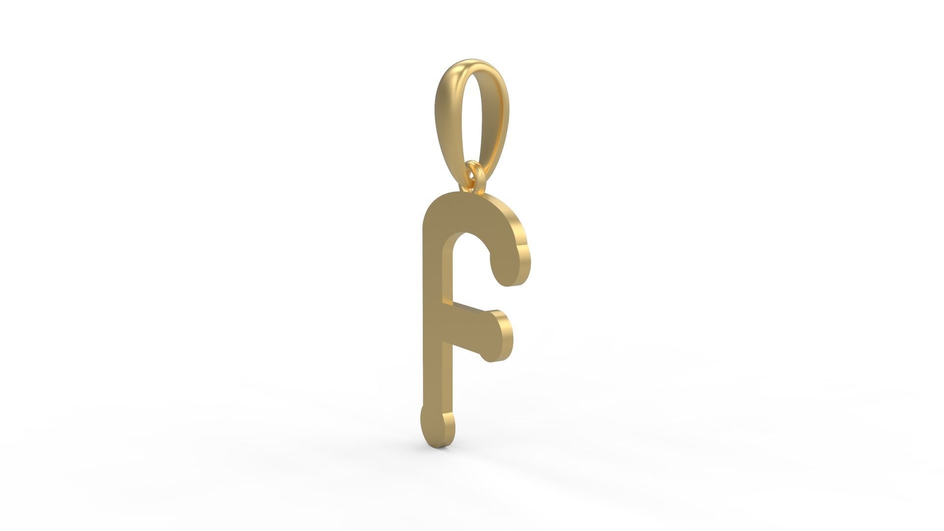 Initial Letters Pendant Quamaine F 3D print model_1