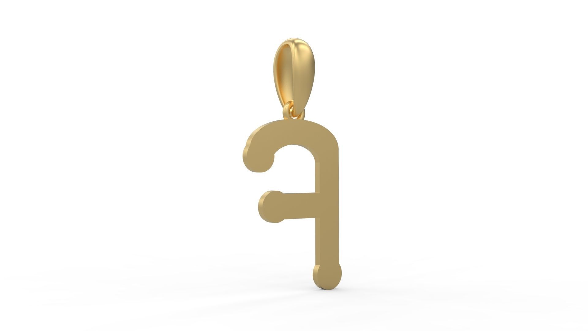 Initial Letters Pendant Quamaine F 3D print model_3