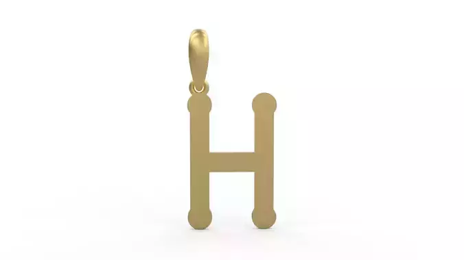 Initial Letters Pendant Quamaine H