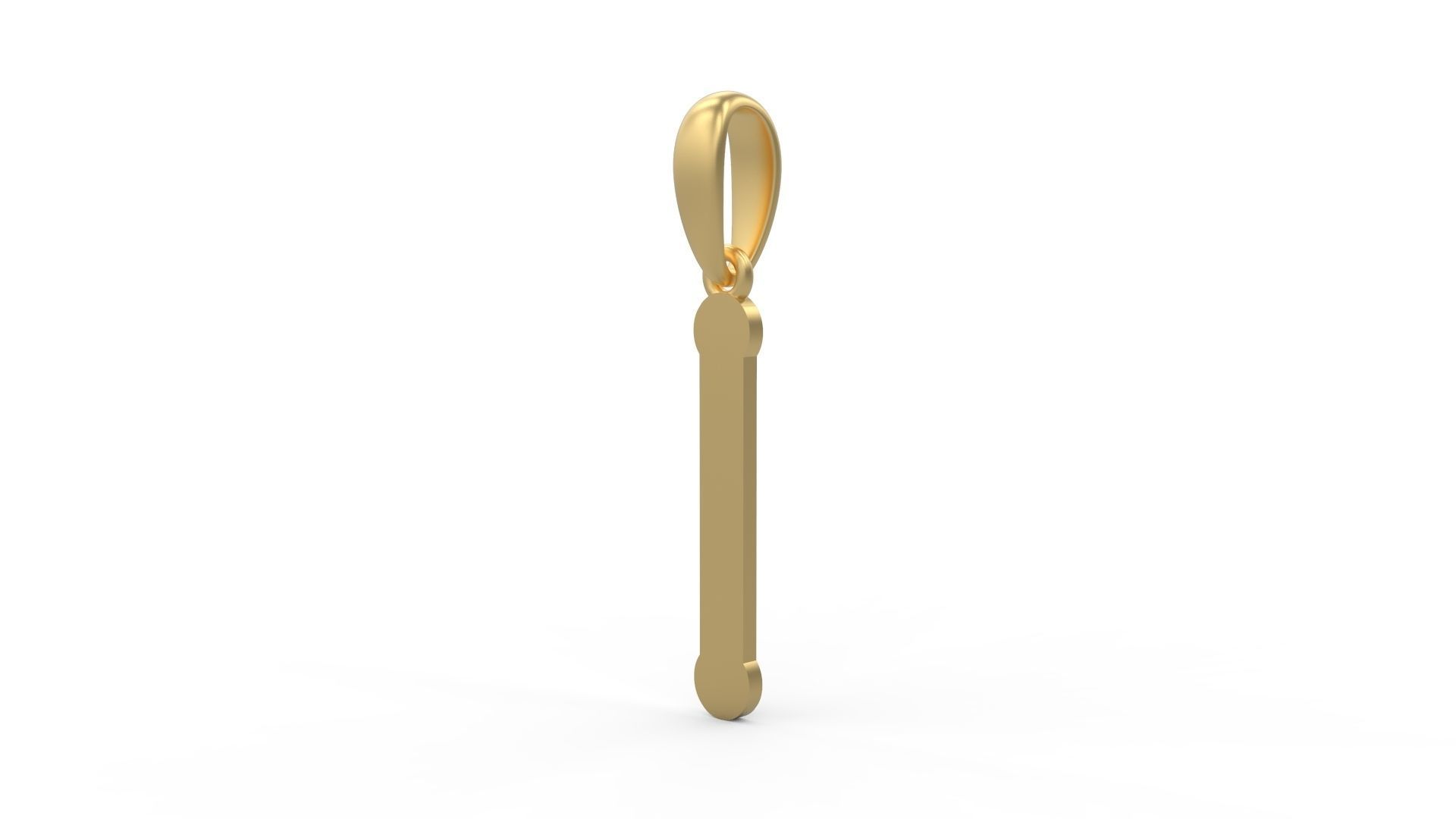 Initial Letters Pendant Quamaine I 3D print model_1