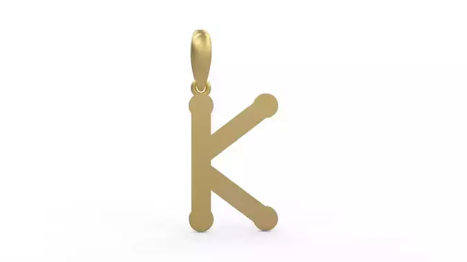 Initial Letters Pendant Quamaine K