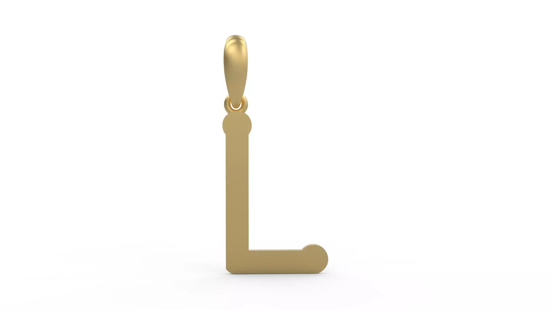 Initial Letters Pendant Quamaine L 3D print model_0