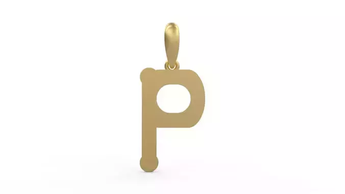 Initial Letters Pendant Quamaine P
