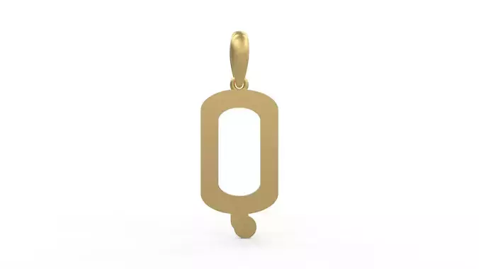 Initial Letters Pendant Quamaine Q