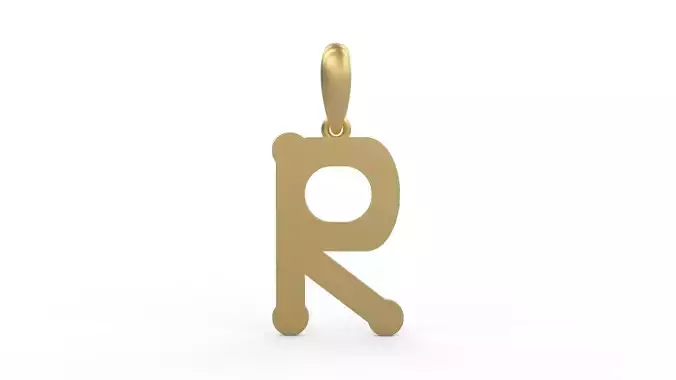 Initial Letters Pendant Quamaine R