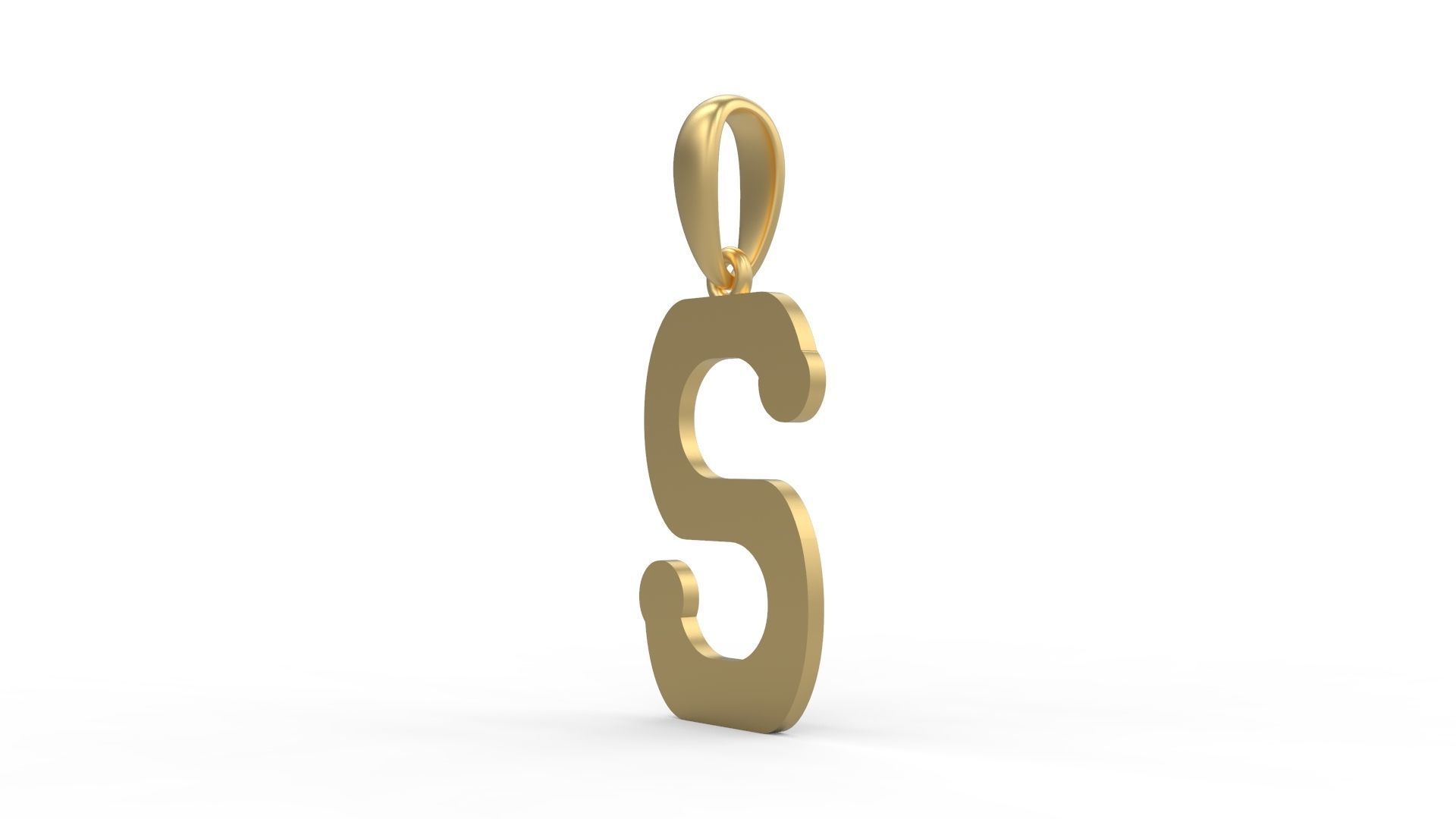 Initial Letters Pendant Quamaine S 3D print model_1