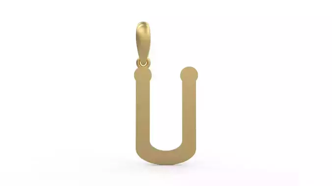 Initial Letters Pendant Quamaine U