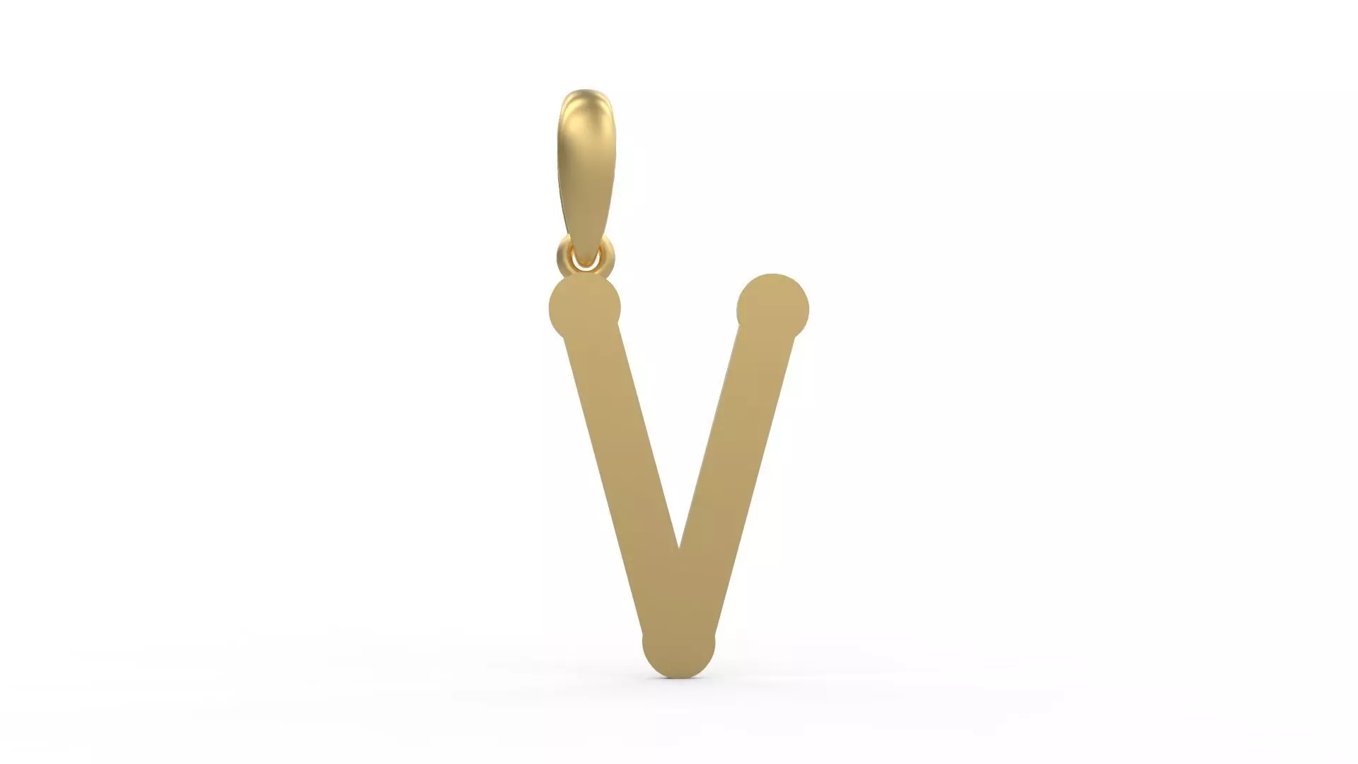 Initial Letters Pendant Quamaine V 3D print model_0