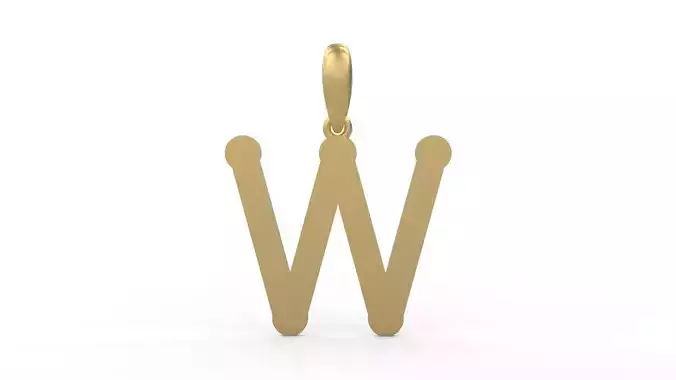 Initial Letters Pendant Quamaine W