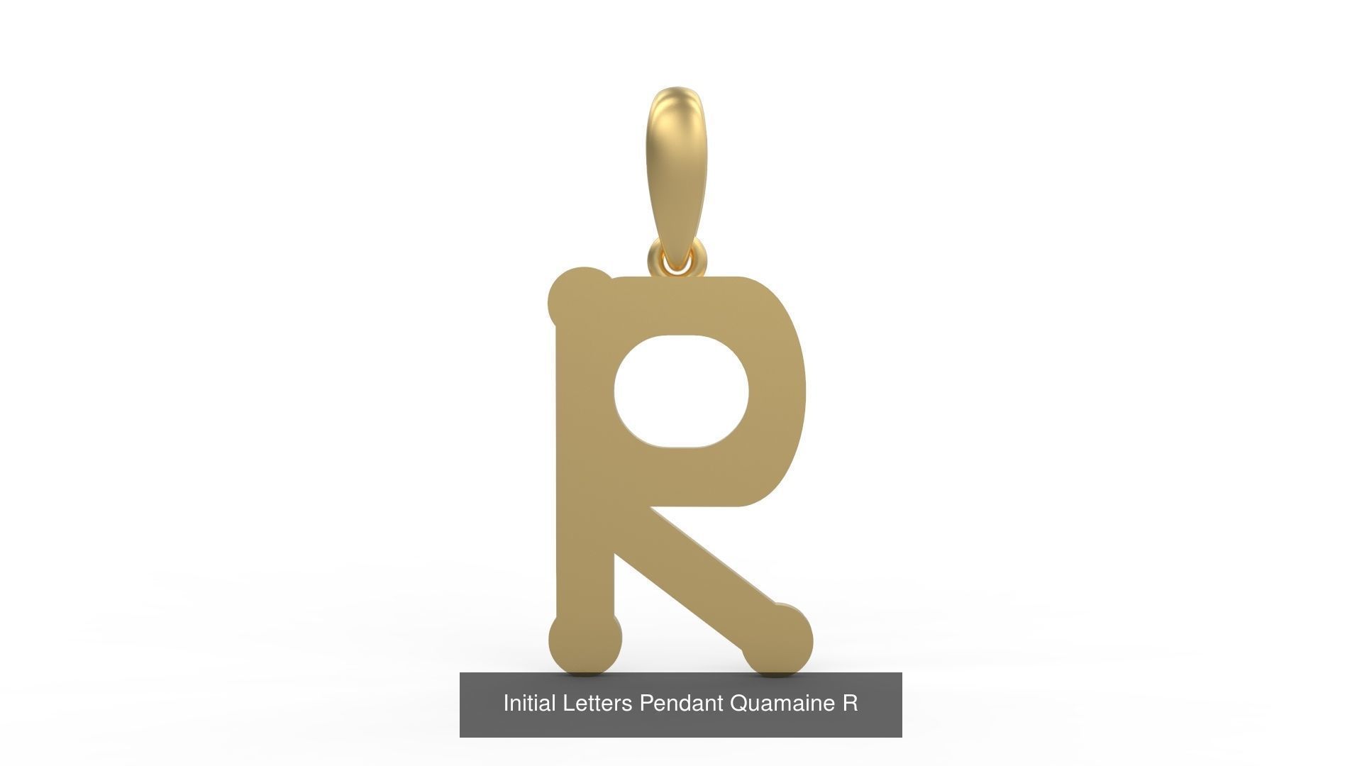 Initial Letters Pendant Alphabets Quamaine 3D Model Collection_20