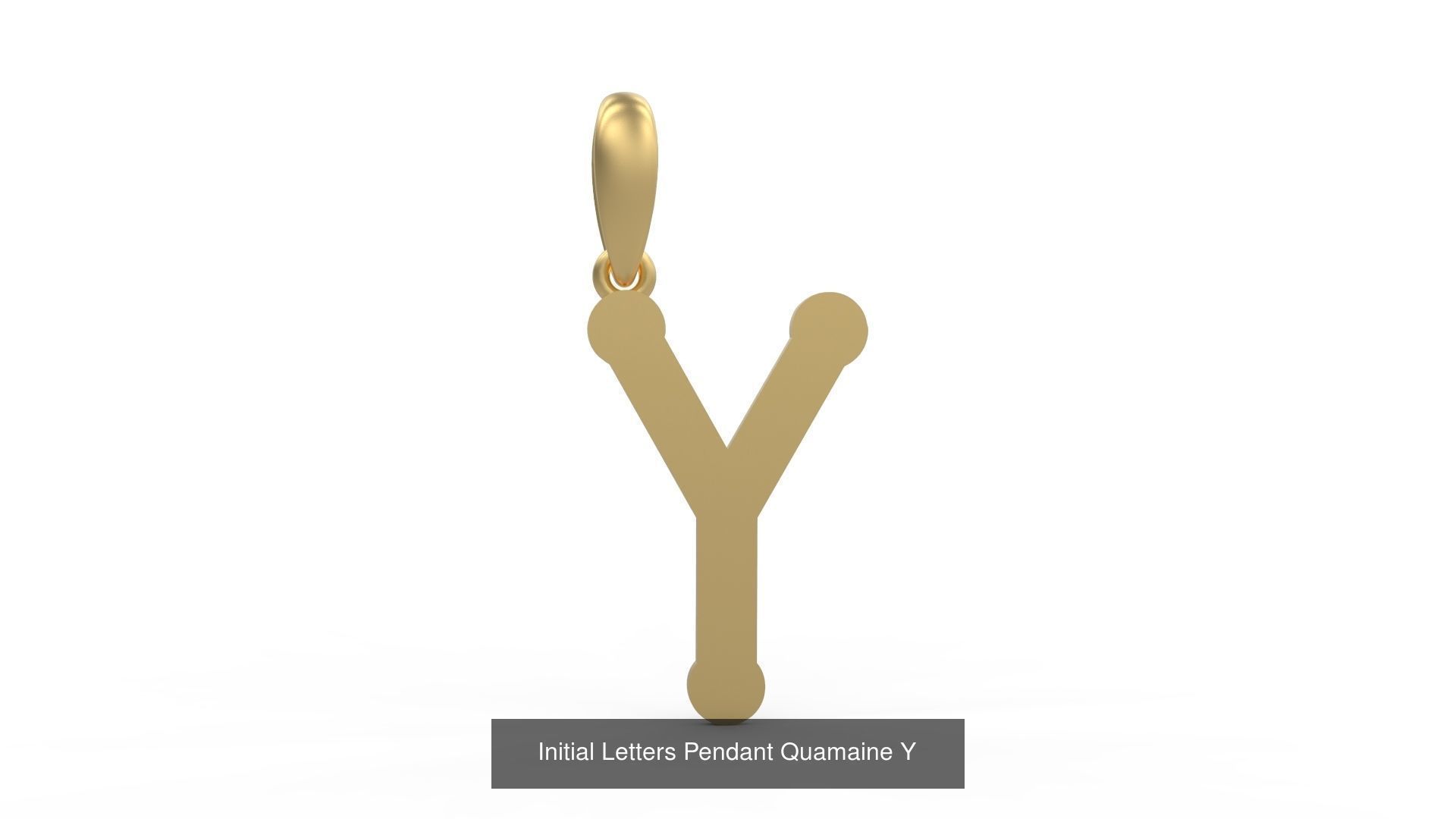 Initial Letters Pendant Alphabets Quamaine 3D Model Collection_27
