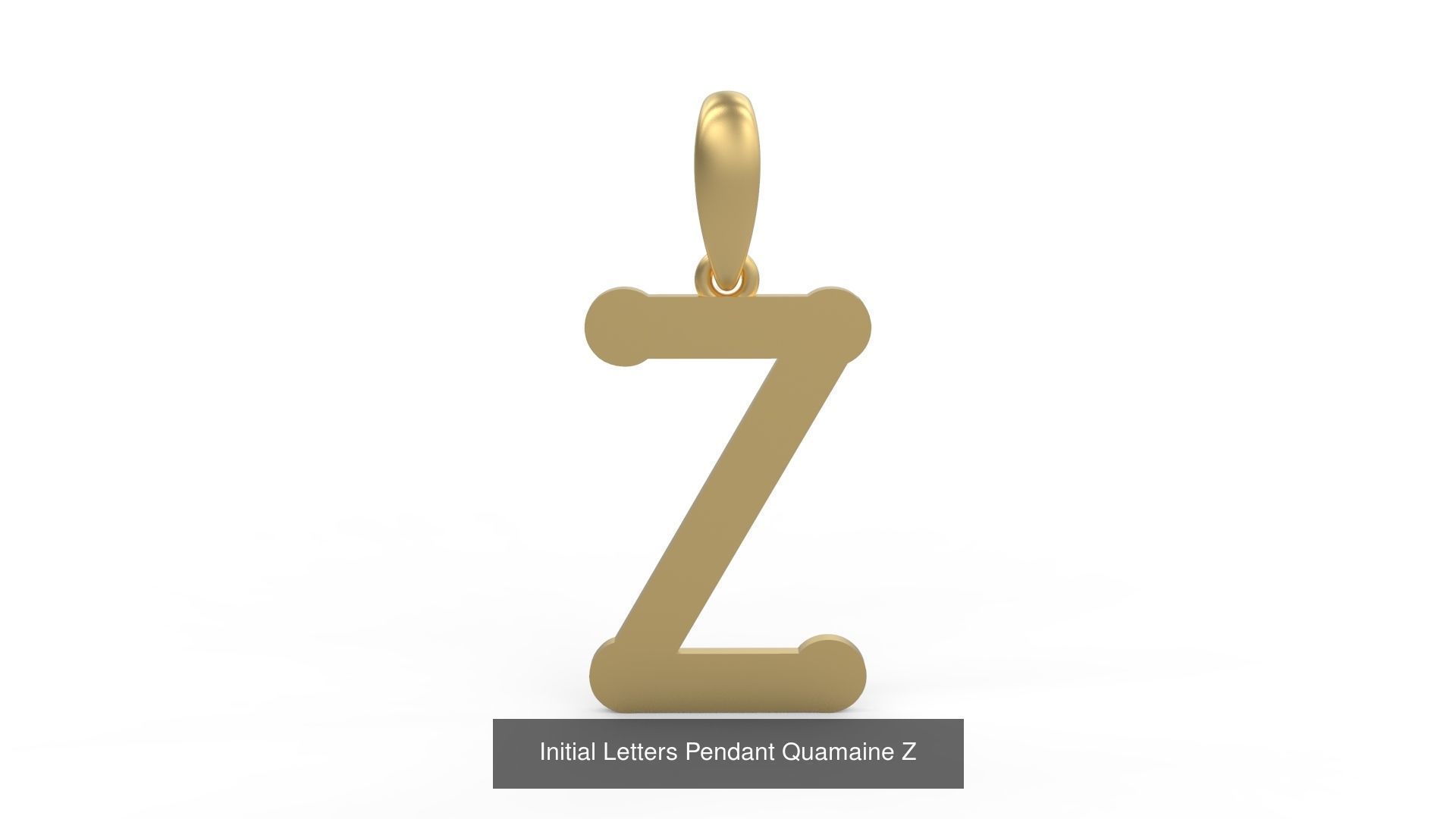 Initial Letters Pendant Alphabets Quamaine 3D Model Collection_28