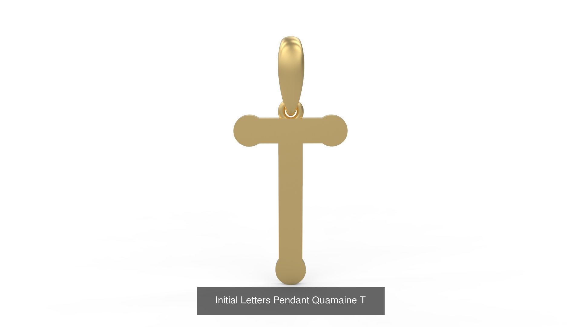 Initial Letters Pendant Alphabets Quamaine 3D Model Collection_22
