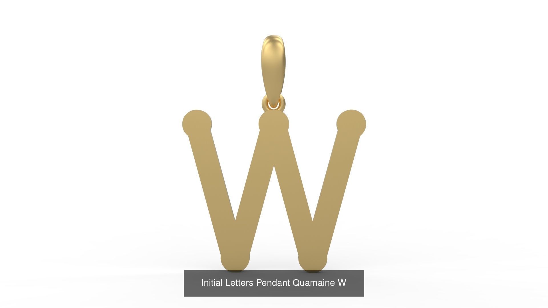 Initial Letters Pendant Alphabets Quamaine 3D Model Collection_25